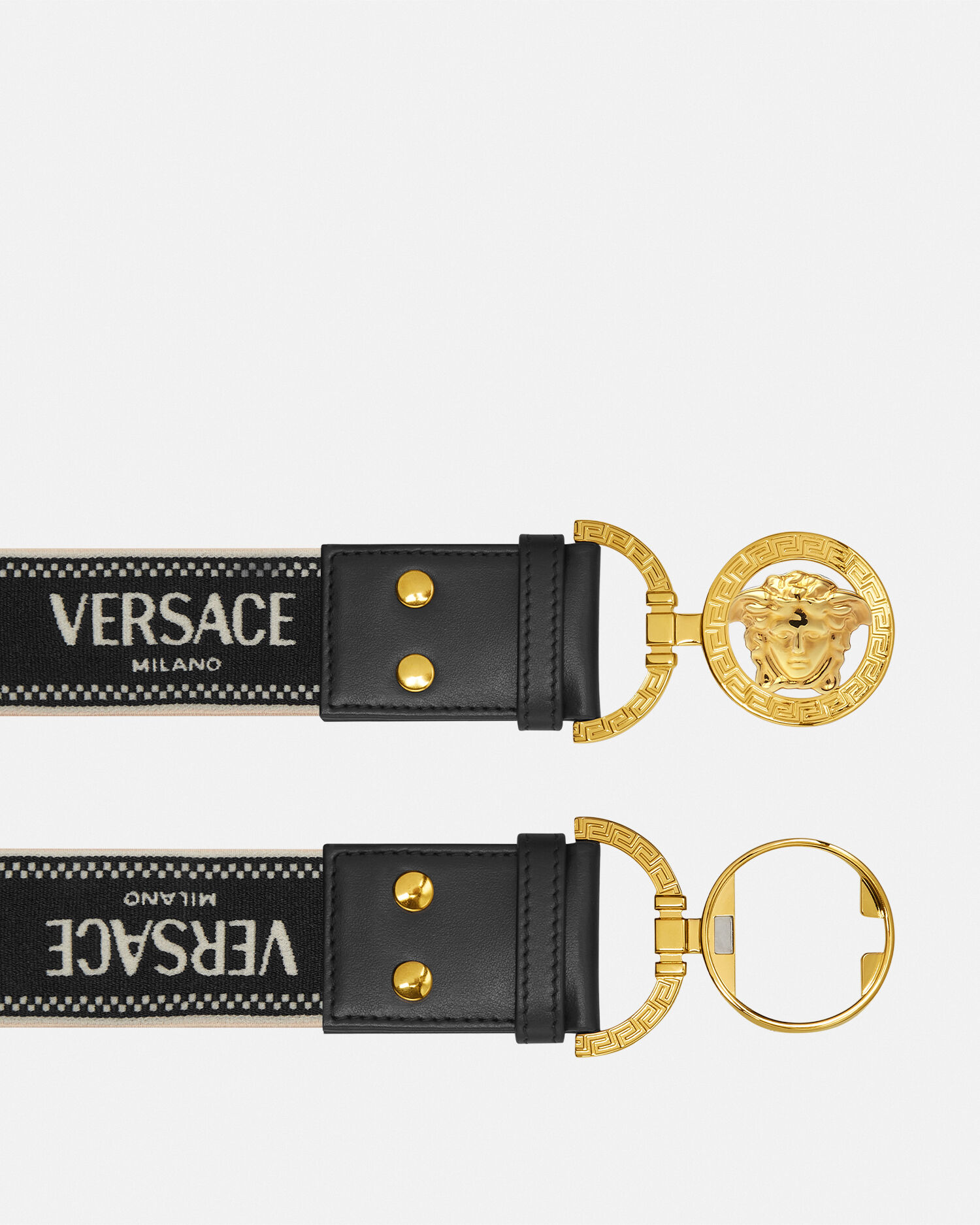 メドゥーサ '95 ジャカード ベルト 4 cm ブラック,ゴールド | VERSACE JP