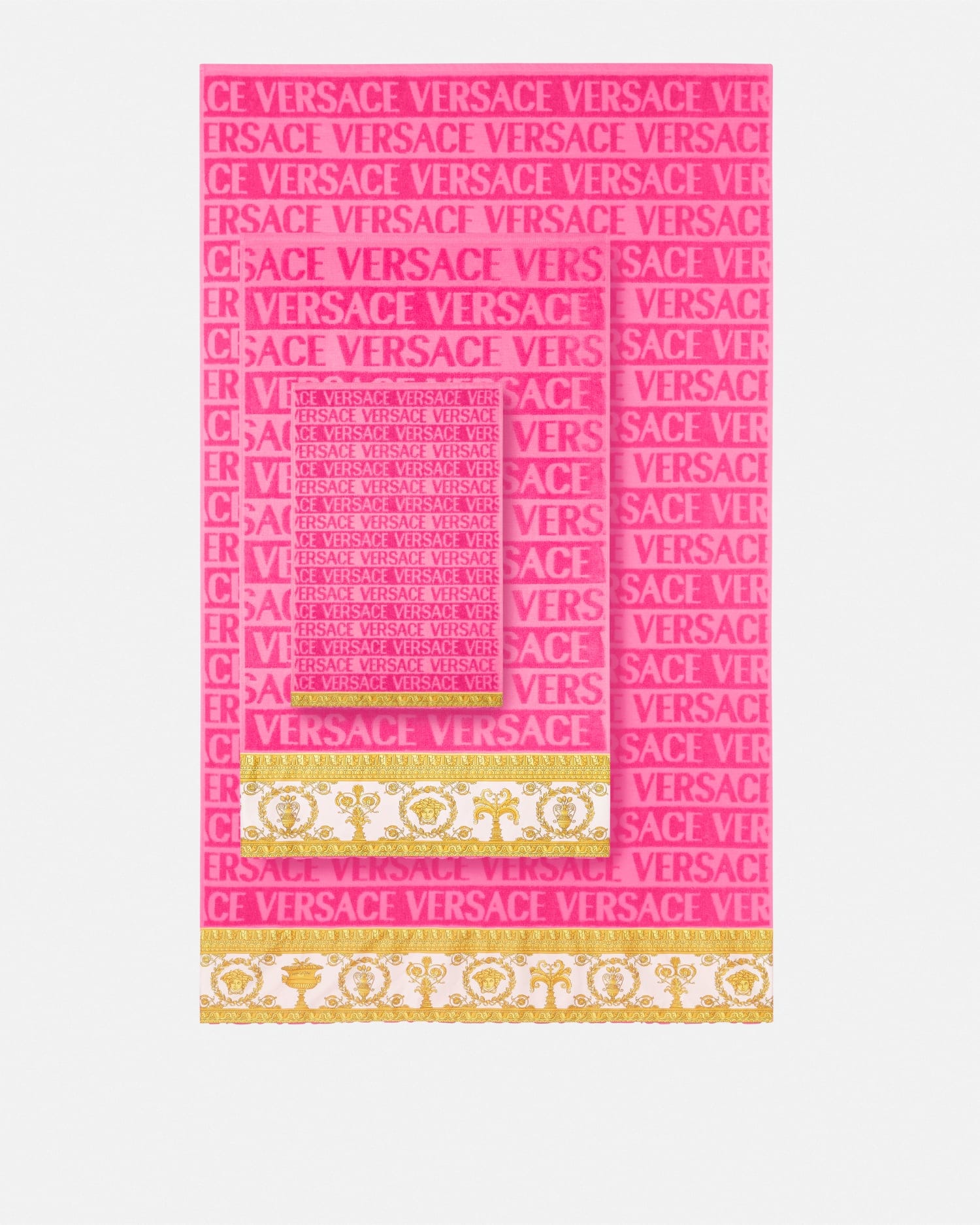I ♡ バロック タオル 5 枚セット ピンク | VERSACE JP