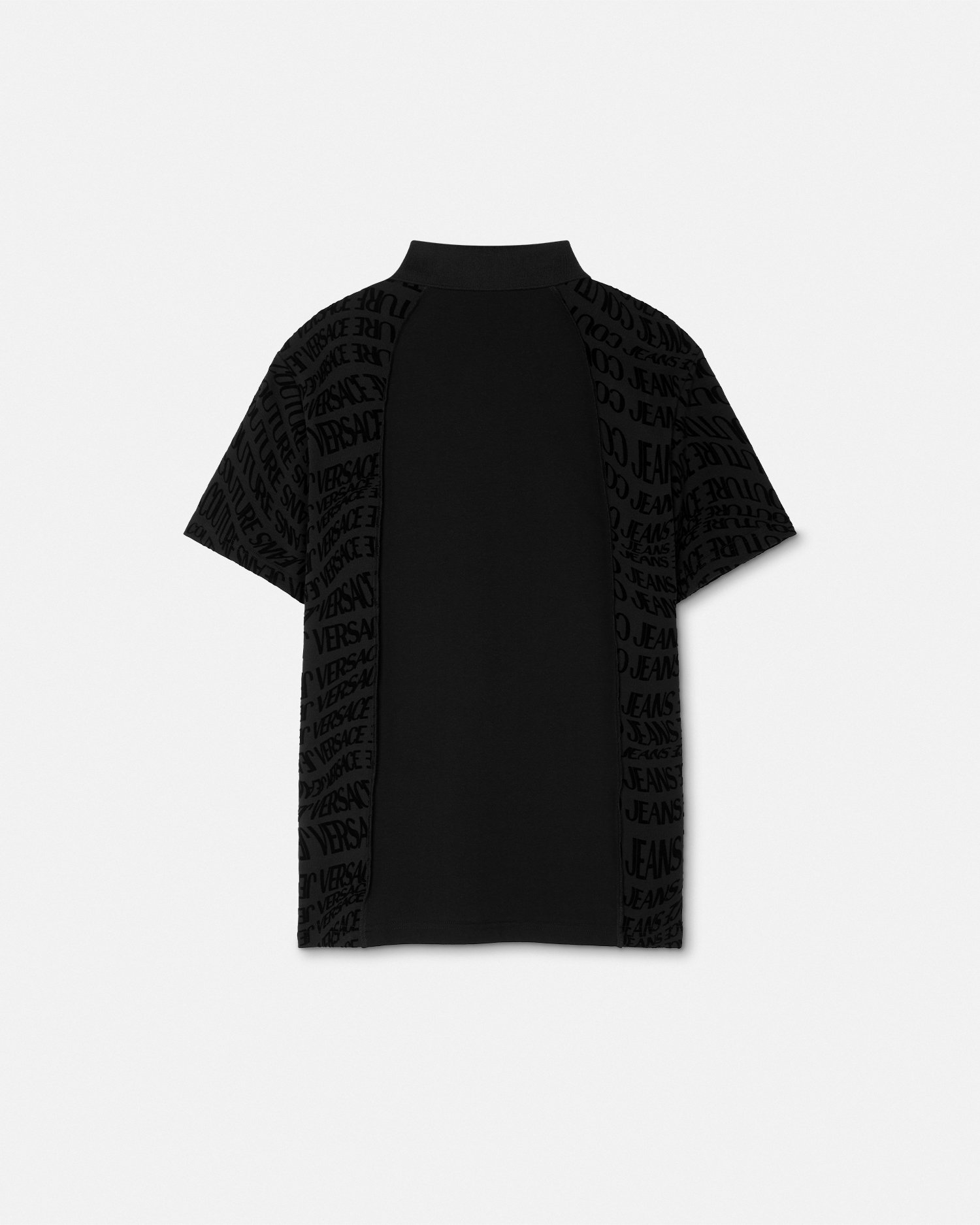 VERSACE JEAN CULTUREネイビー ポロシャツ メダリオンジッパー VERSACE JEAN CULTUREネイビー ポロシャツ メダリオンジッパー