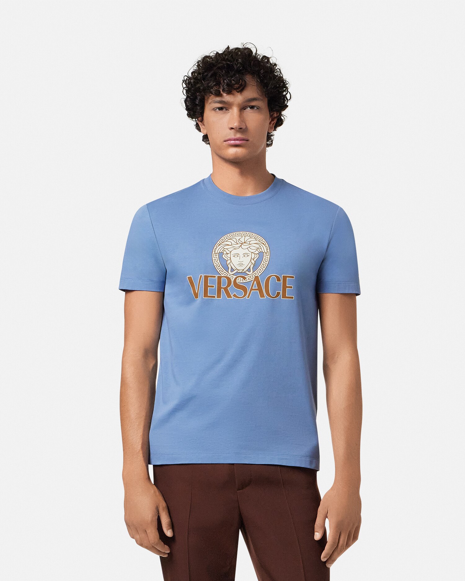メドゥーサ ロゴ Tシャツ ホワイト | VERSACE JP