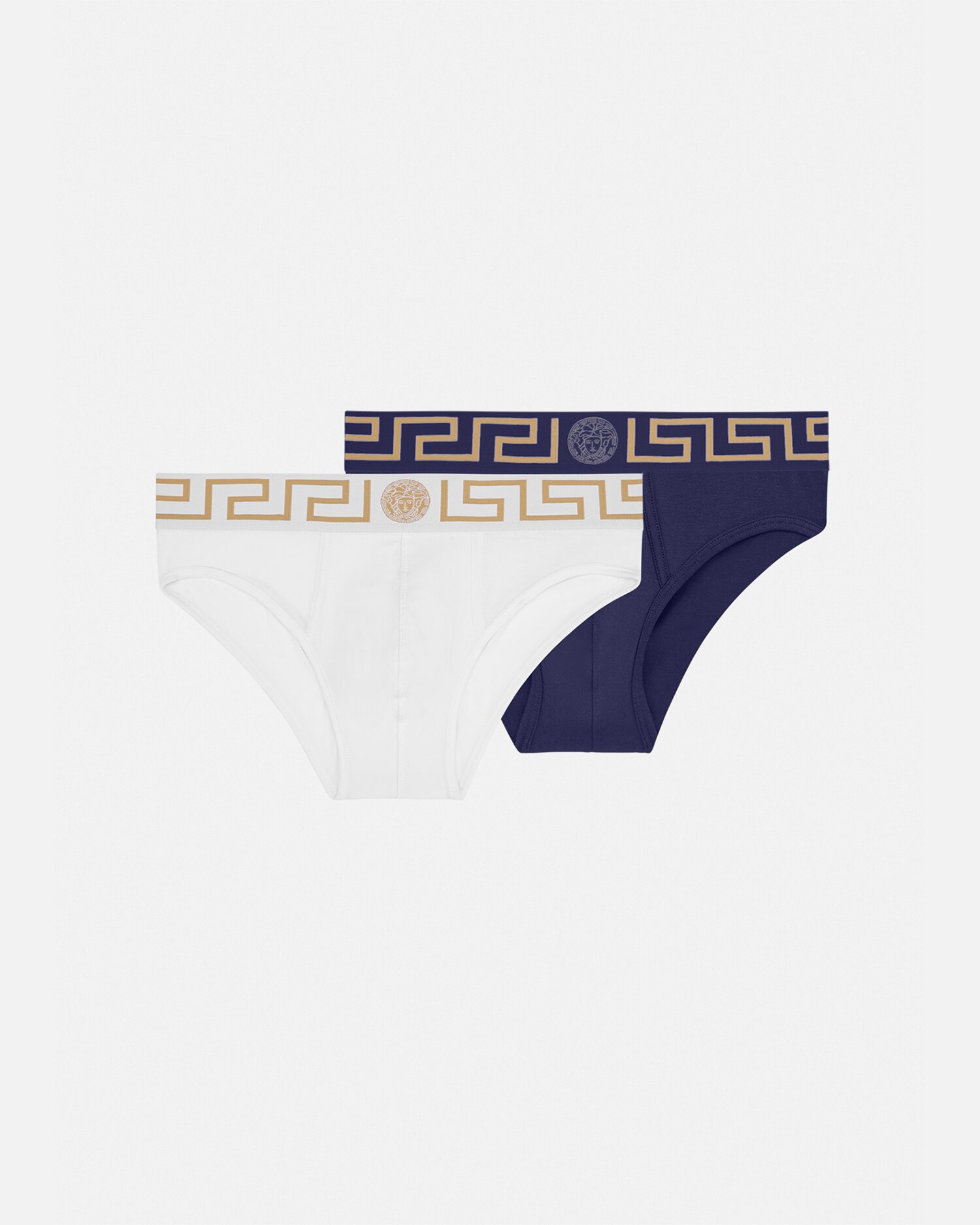 VERSACE グレカボーダーハイカットブリーフ 【関税込】 グレカ ボーダー ブリーフ | VERSACE JP