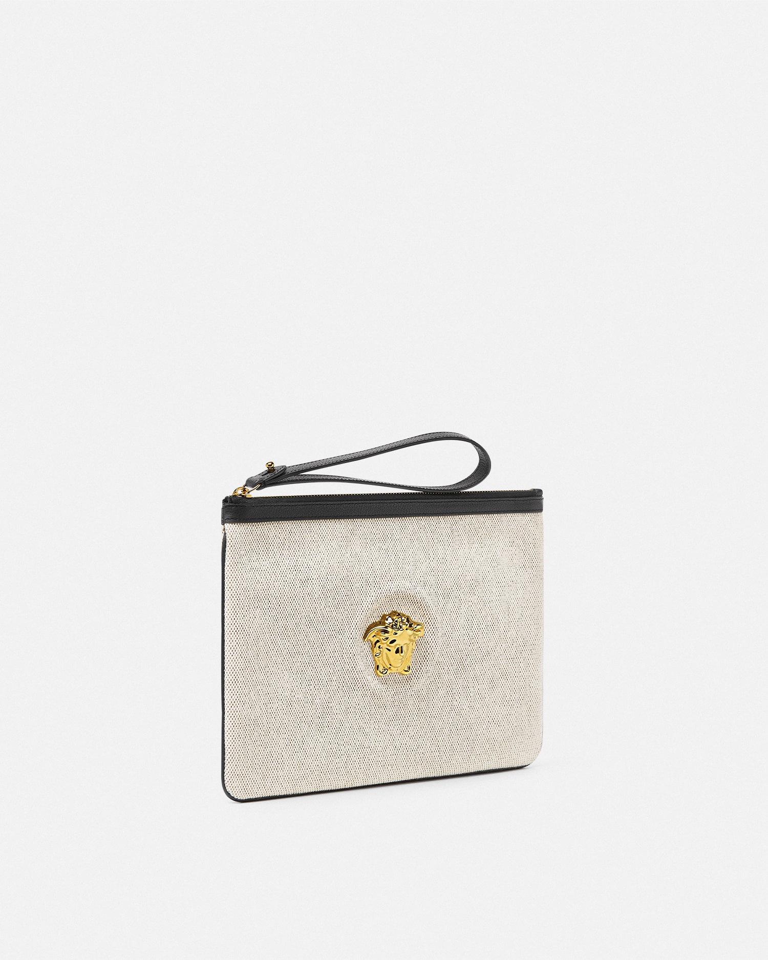 GIANNI VERSACE 化粧ポーチPVCコーティング レザー 総柄 レディース