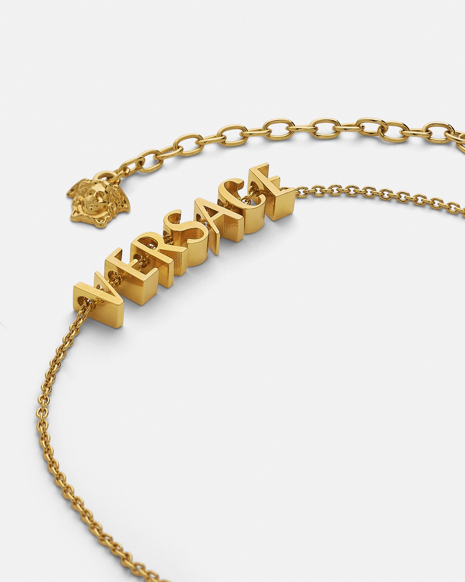 VERSACE ロコレタリンクネックレス 10196571A00620 3J000 ネックレス クリスタル ラ メドゥーサ ゴールド,ホワイト
