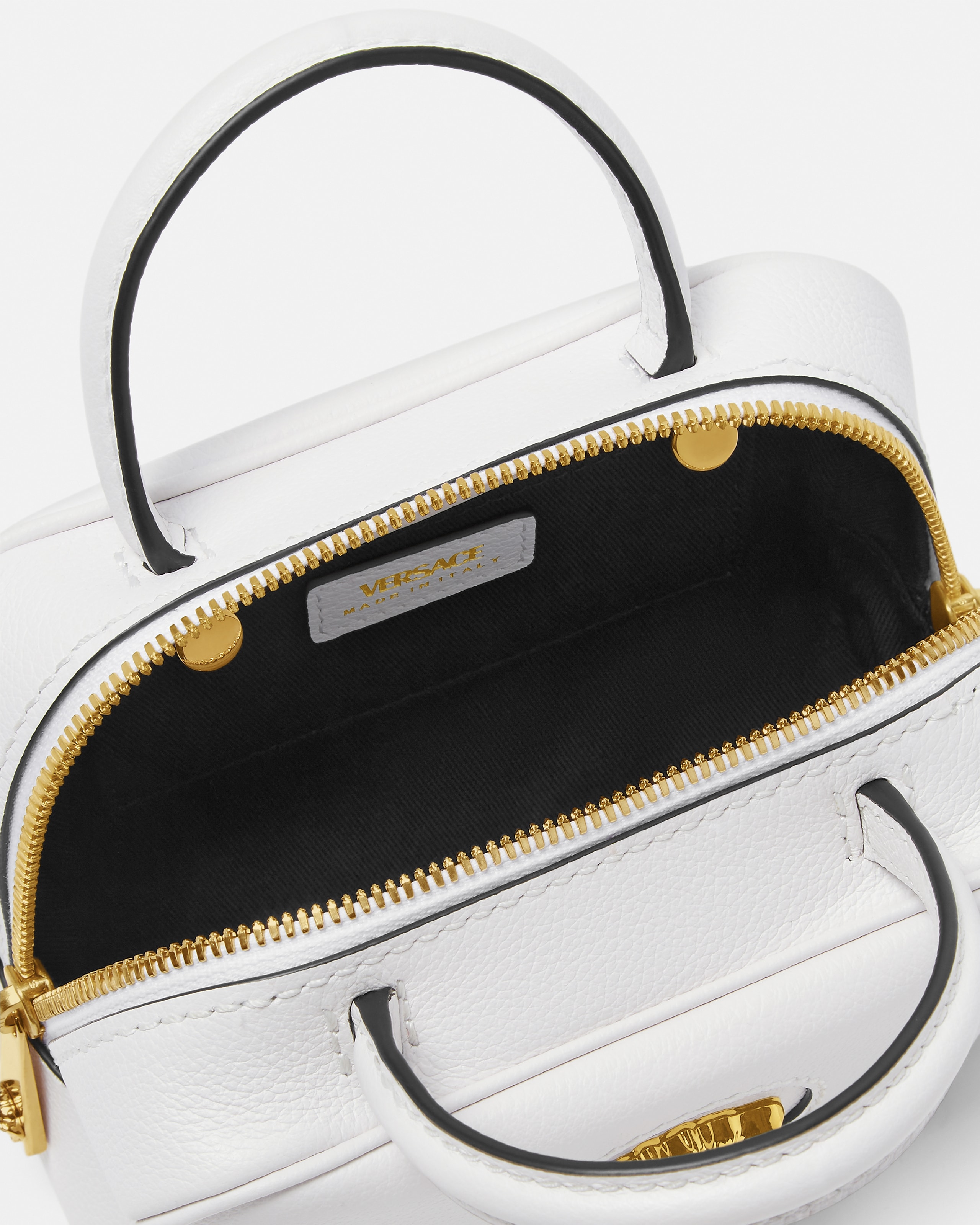 ラ メドゥーサ レザー ミニ ボストン バッグ | VERSACE JP