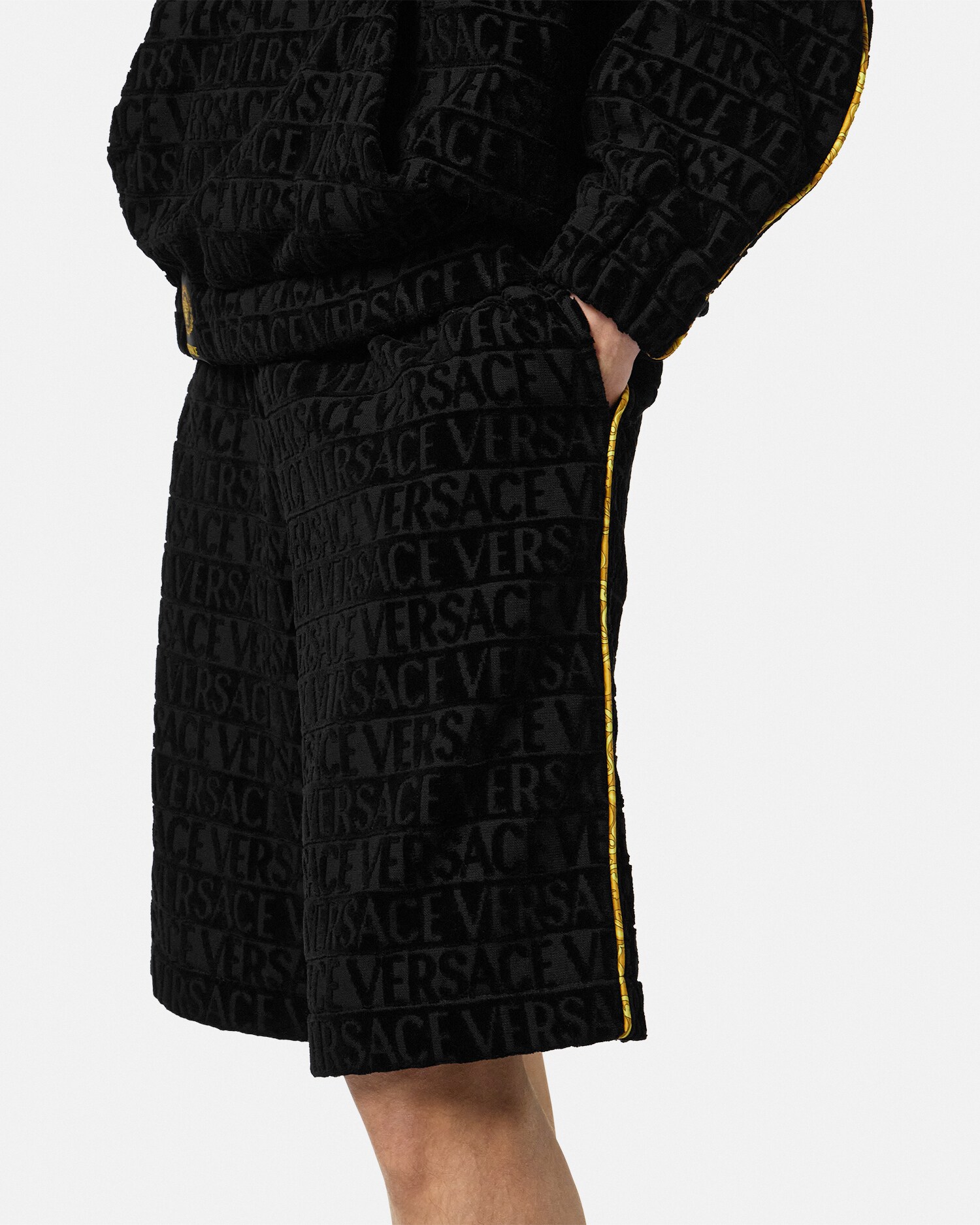 バミューダ ショートパンツ I ♡ バロック ブラック,プリント | VERSACE JP