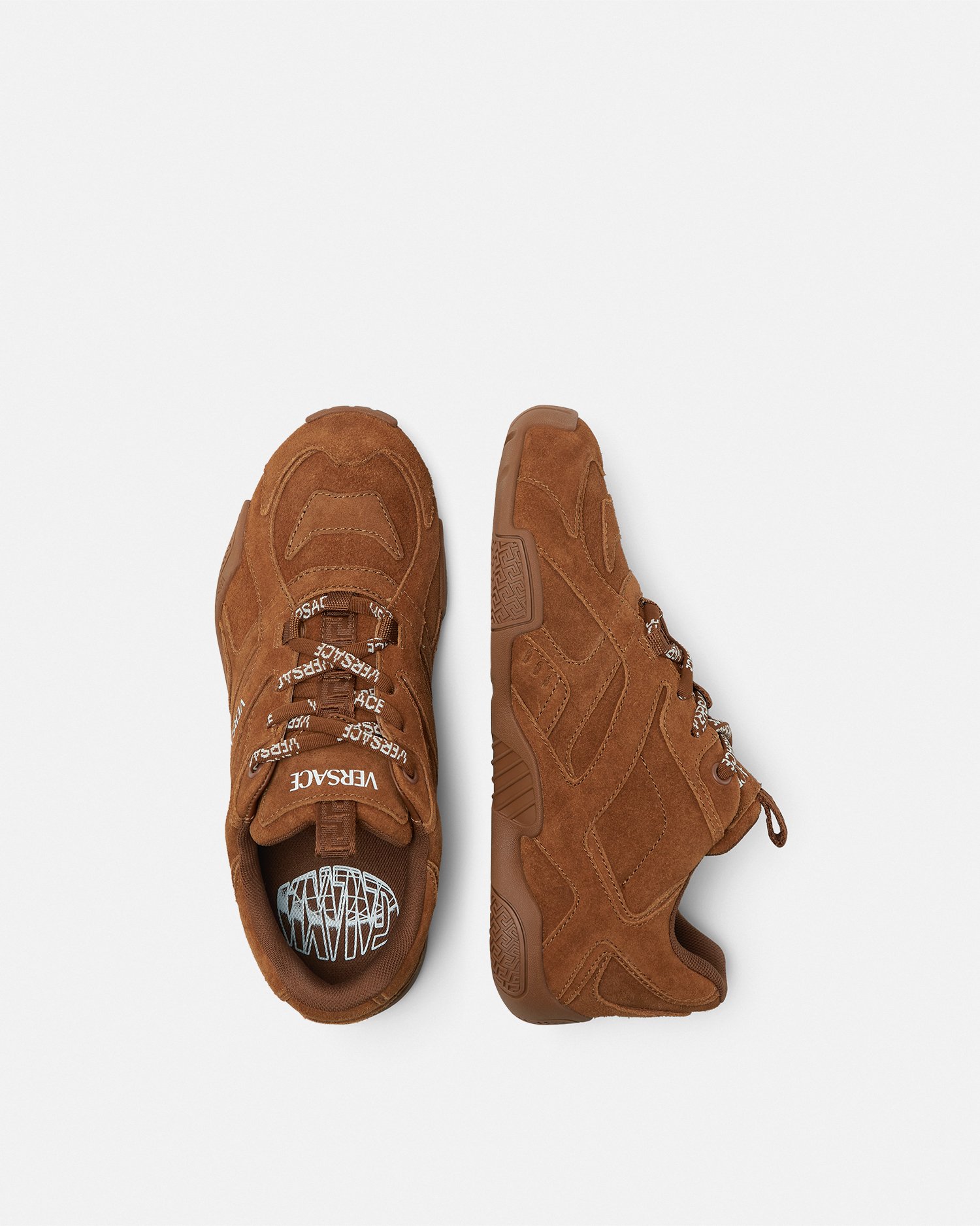 ガラクシア スエード スニーカー ブラウン | VERSACE JP