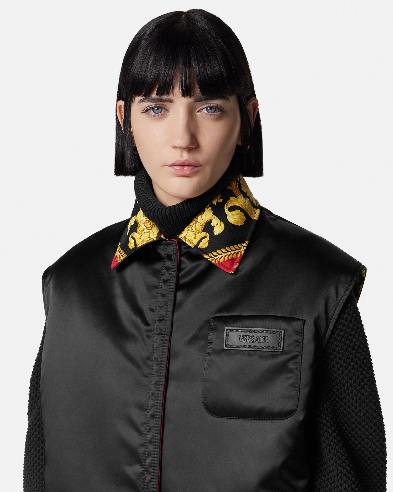 VERSACE❤️レザー ダウン ジャケット❤️ヴィンテージ❤️希少❤️美品です 90_1022238-