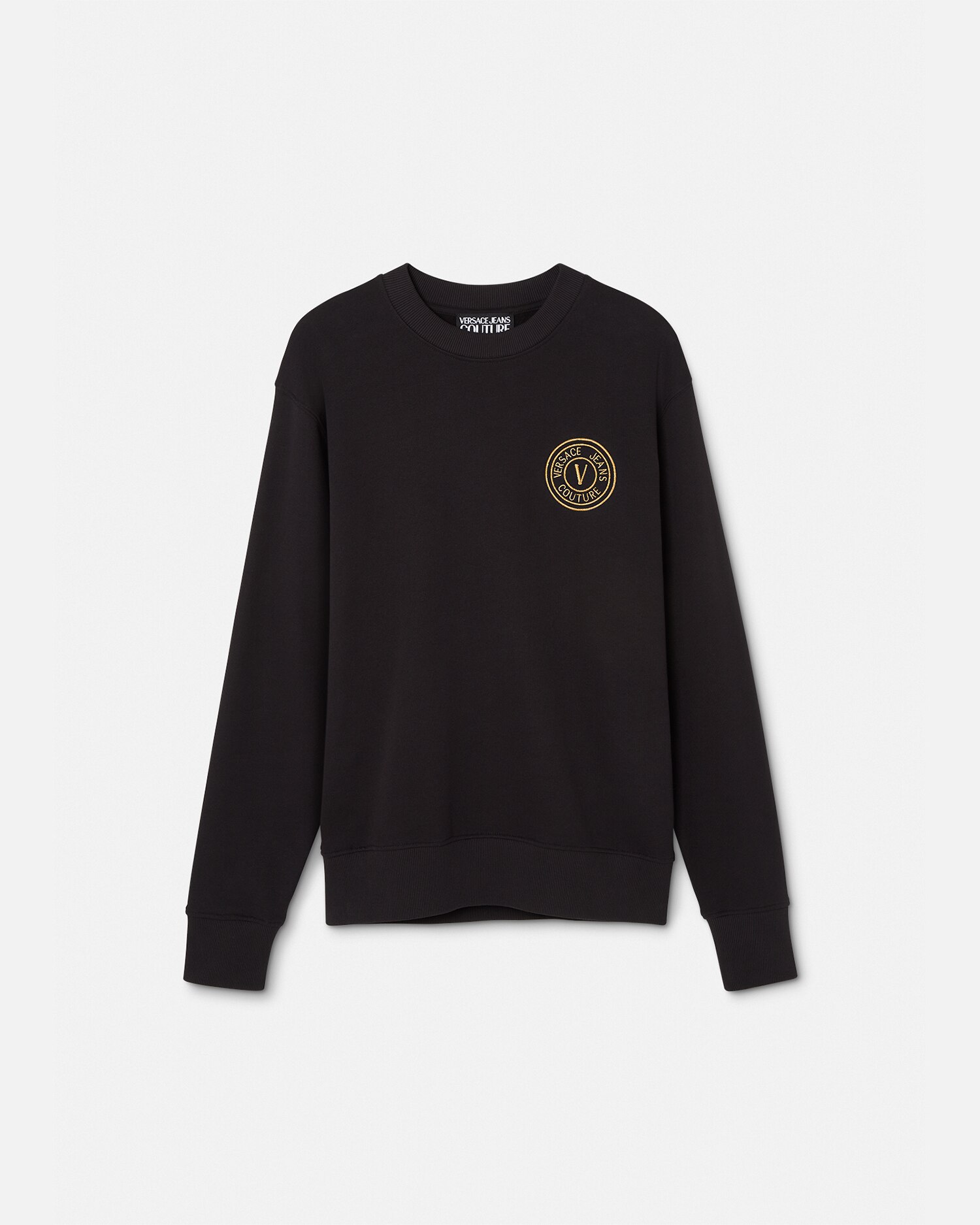 【Versace】スウェット シャツ ロゴ刺繍 グレー 210.jpg