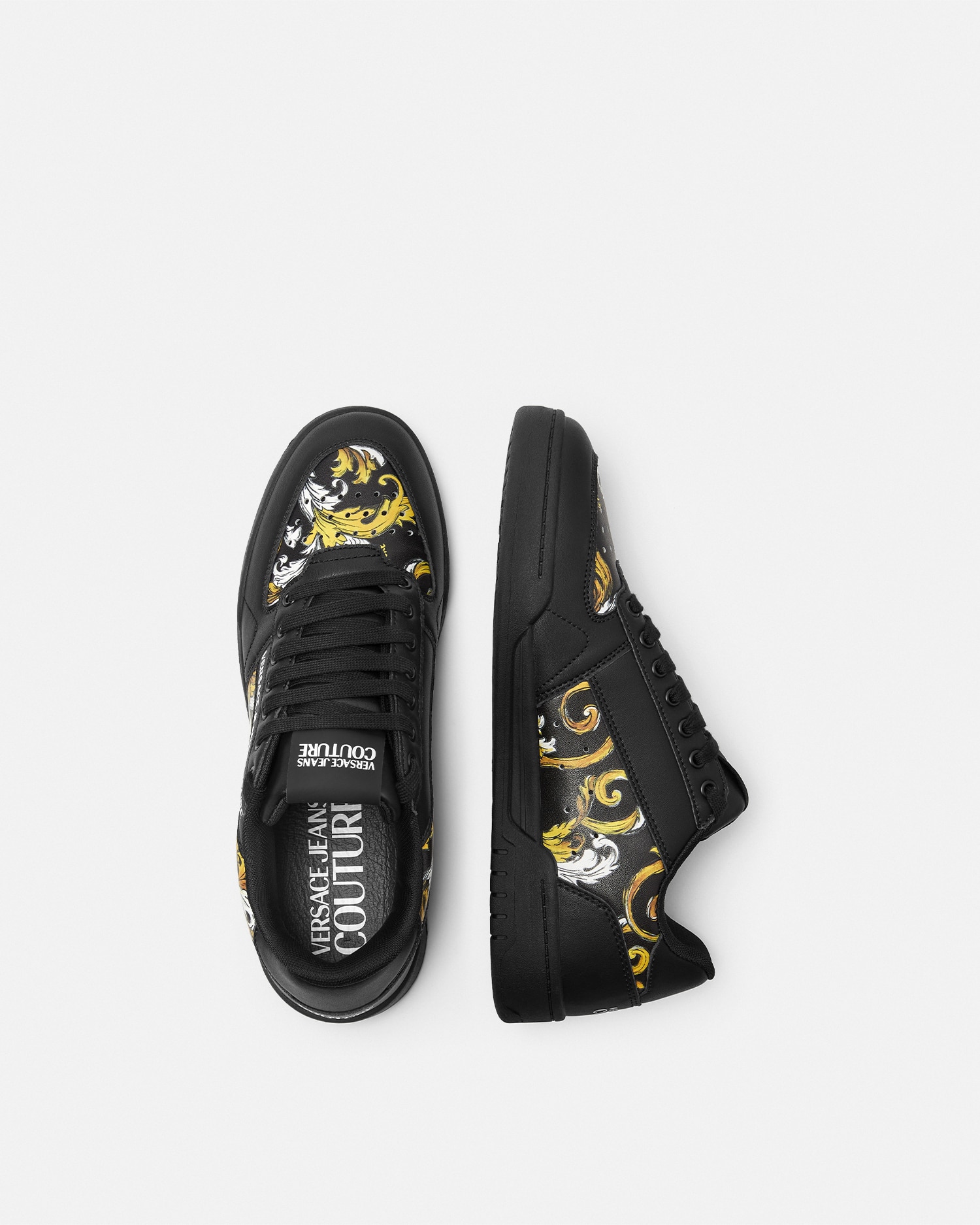 VERSACE JEANS★アウトライン バロッコ ハイバー スニーカー アウトライン バロッコ ハイバー スニーカー | VERSACE JP