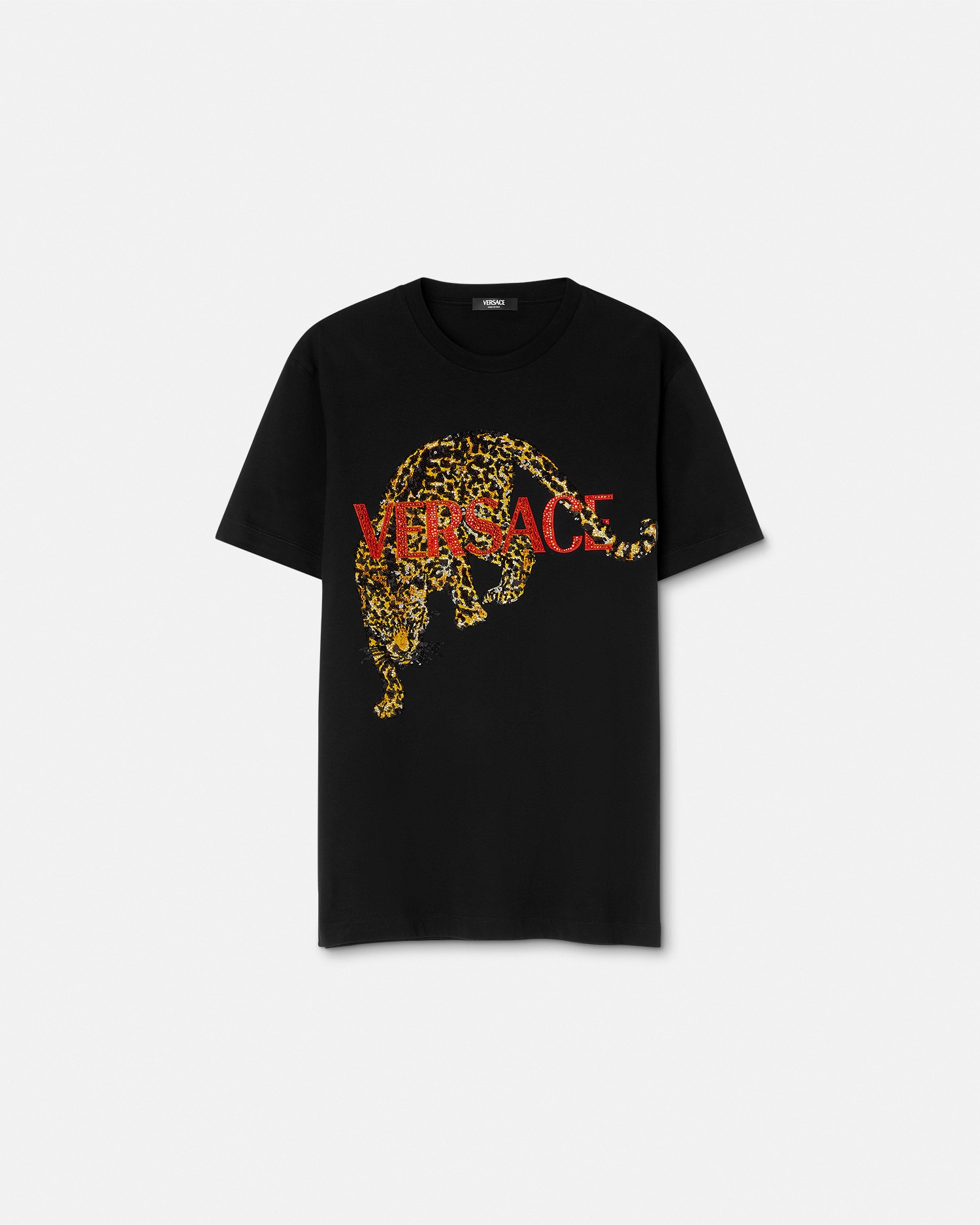 刺繍入り Tシャツ ヴェルサーチェ レオパード | VERSACE JP