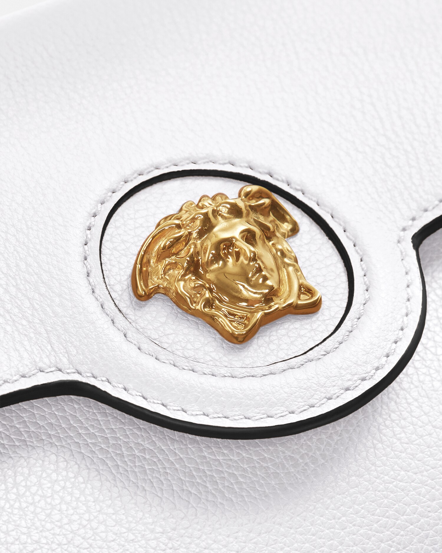 ラ メドゥーサ スモール レザー クロスボディ バッグ ブラック