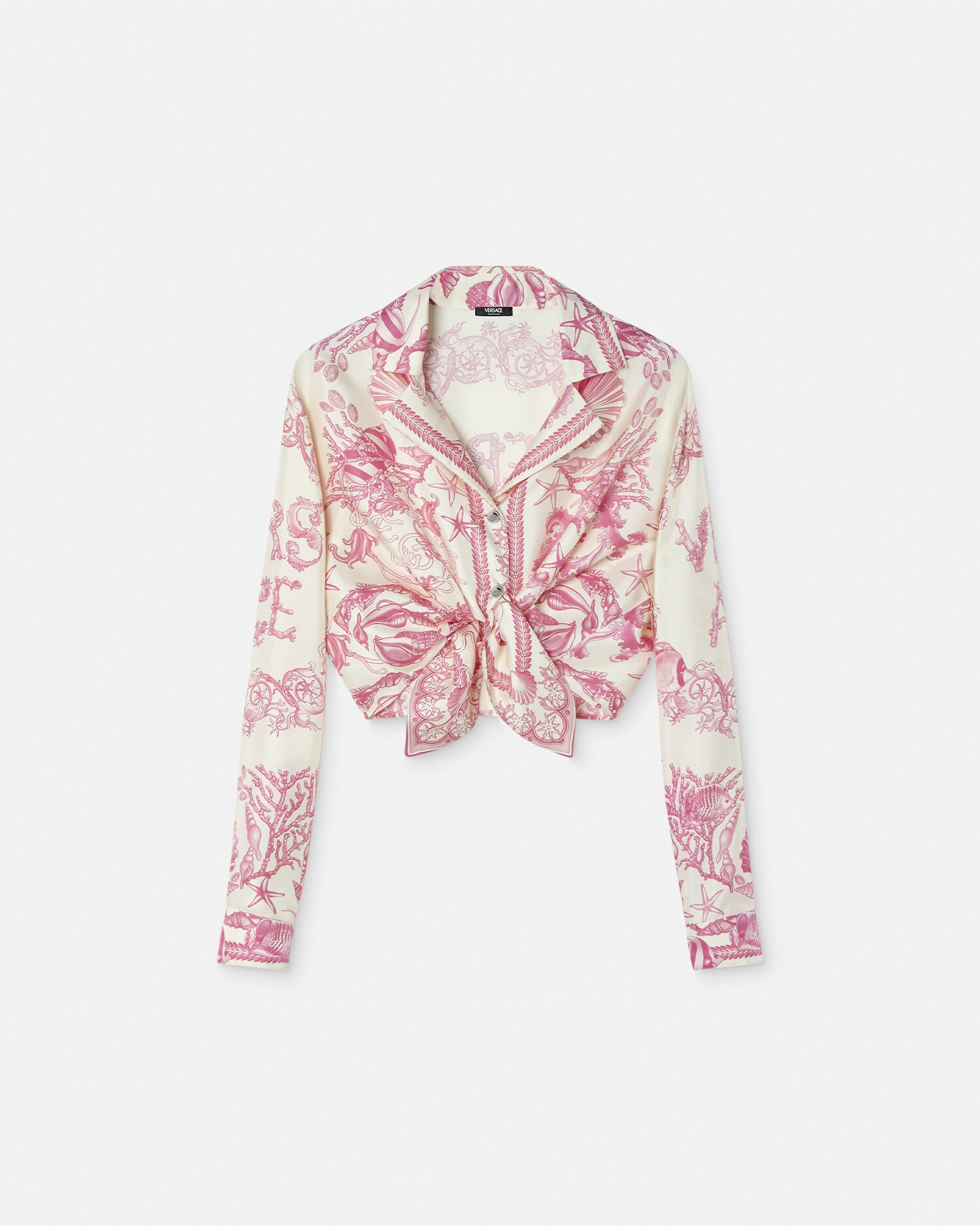 istante VERSACE イタリア製 シルク100% 花柄スカート ピンク istante VERSACE Made in Italy 100% Silk Floral Skirt Pink