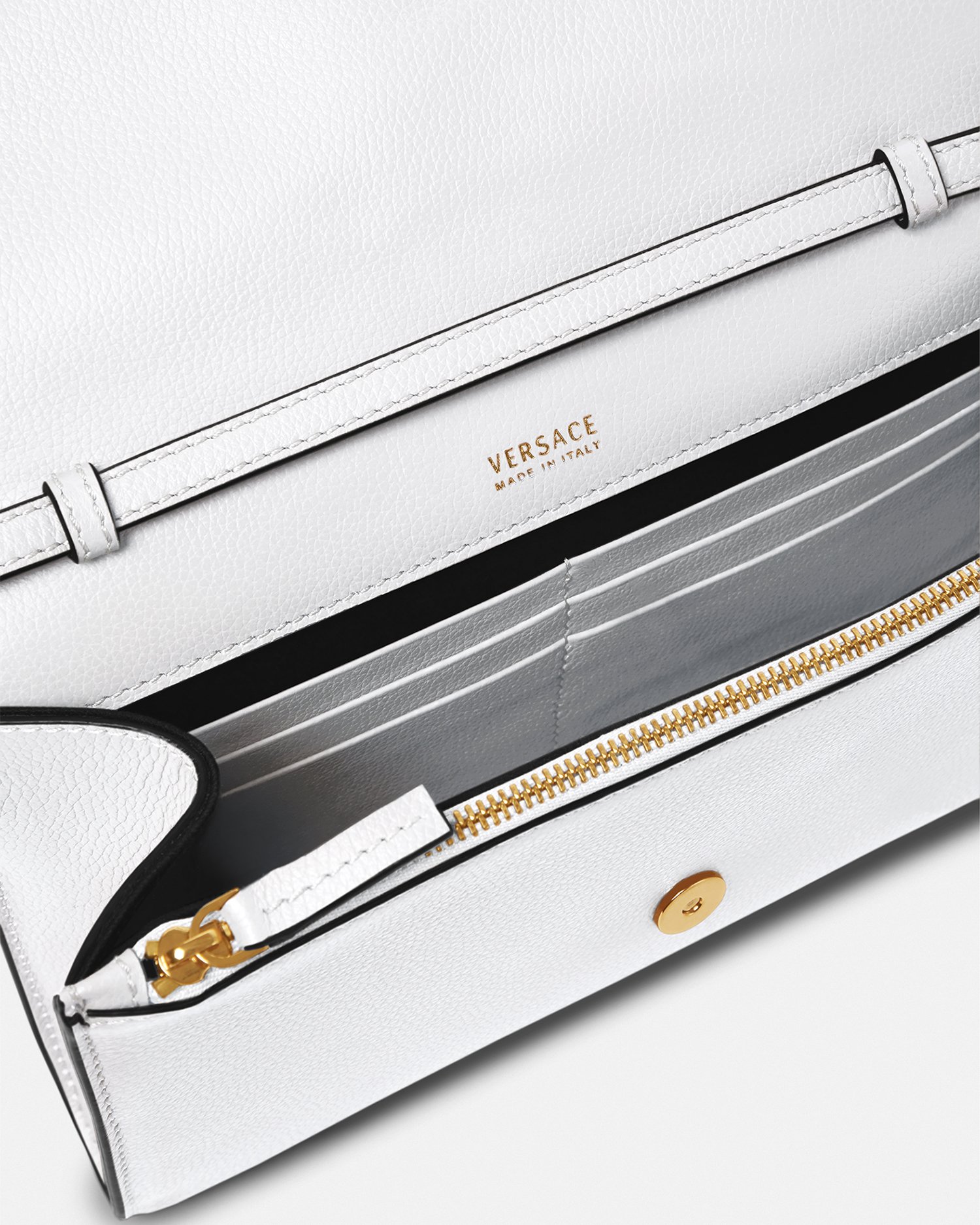 ラ メドゥーサ スモール レザー クロスボディ バッグ ホワイト