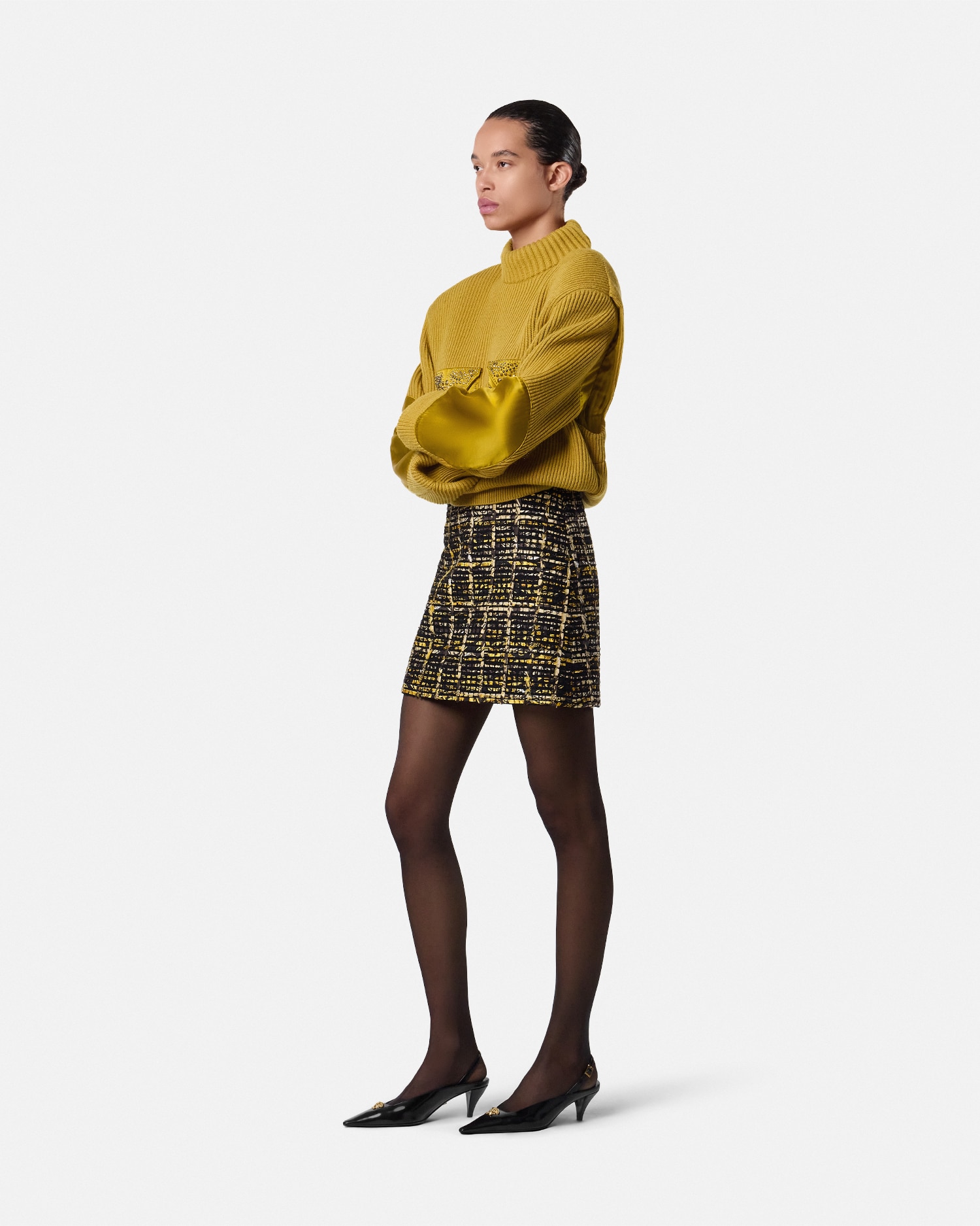 ヴェルサーチ　VERSACE　ニットスカート 38 ヴェルサーチ VERSACE ニットスカート 38 ヴェルサーチ VERSACE