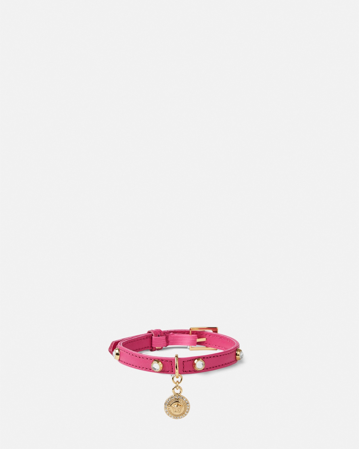 クリスタル アイコン ペット 首輪 ブラック | VERSACE JP