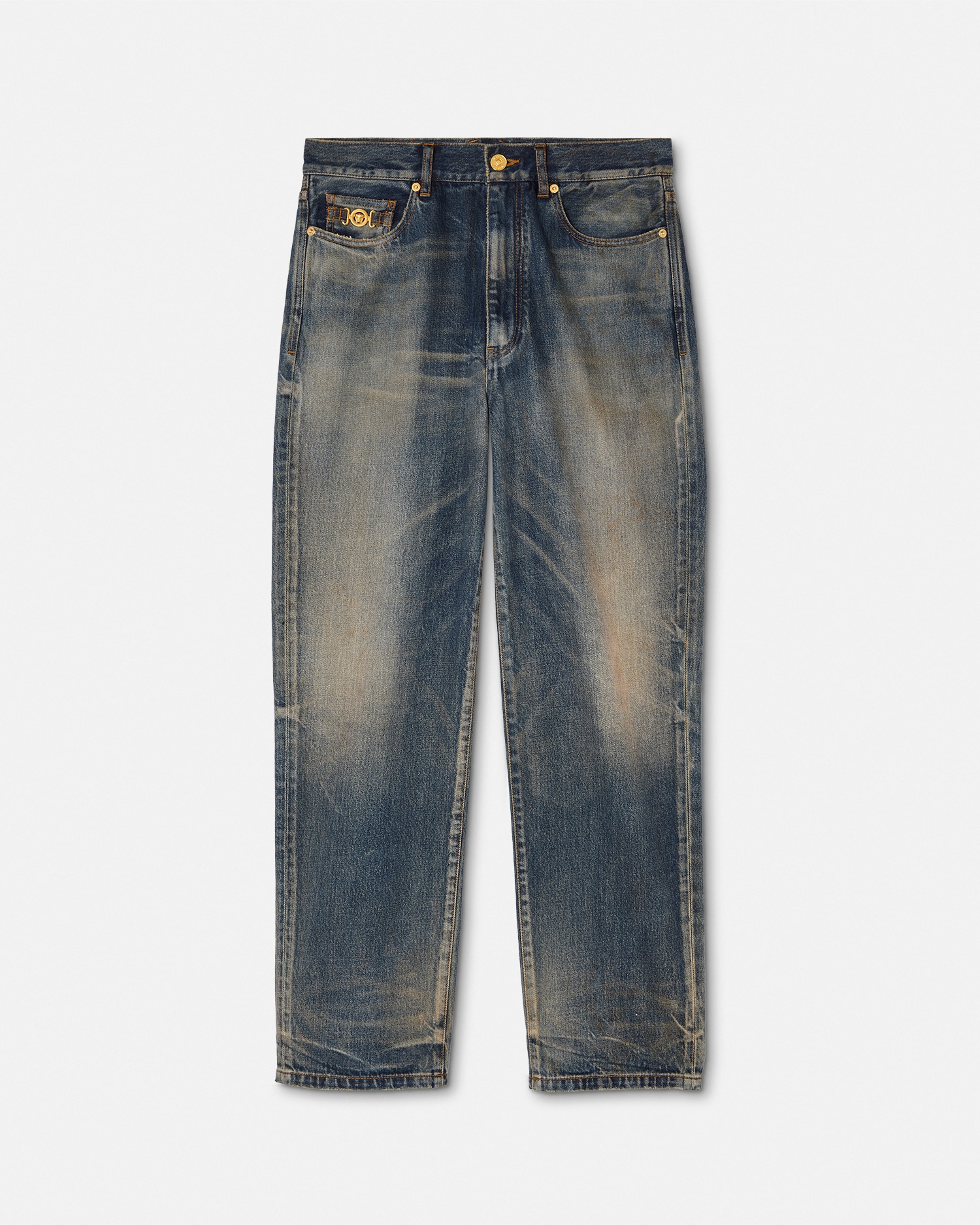 新品　ヴェルサーチ　メンズ　パンツ　スラックス　メデューサ　48　チャームタグ付 VERSACE（ヴェルサーチ）スラックス 黒 サイズ:48(L位) メンズ