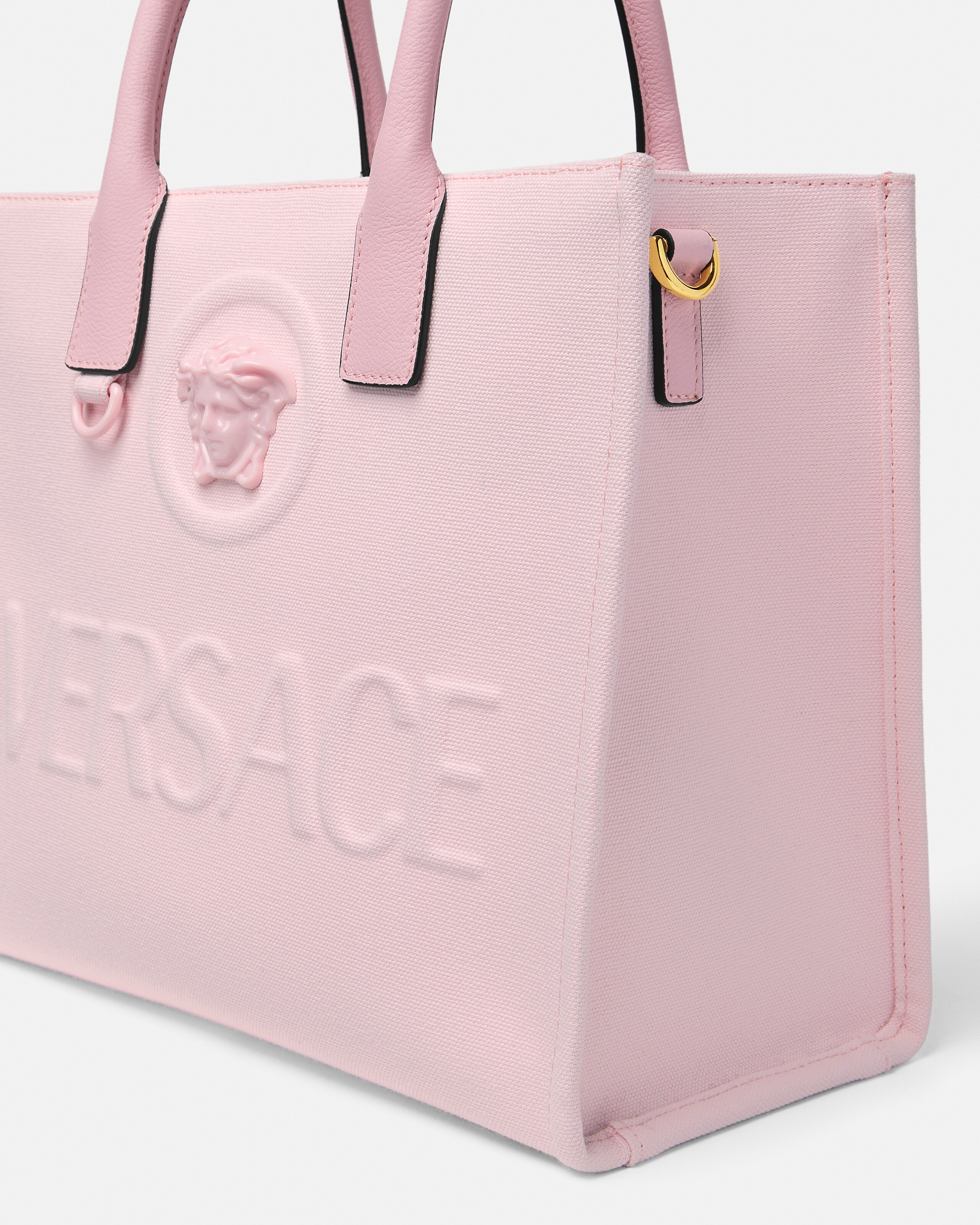 ラ メドゥーサ スモール キャンバス トート ピンク | VERSACE JP