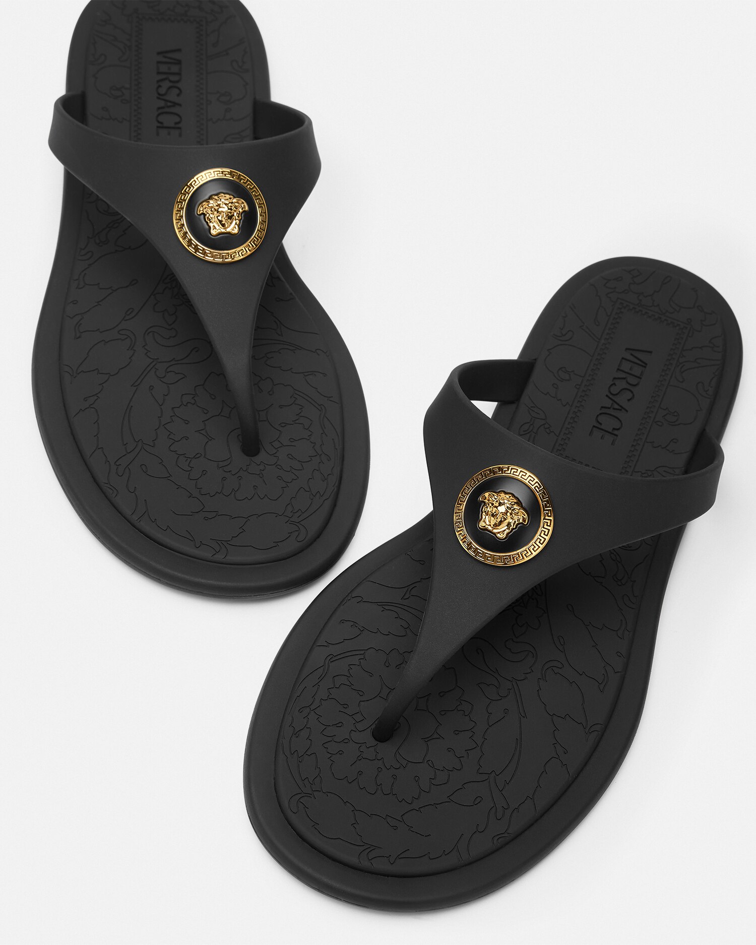 VERSACE★Alia フラット ラバー サンダル 関税込み 90_1016248-