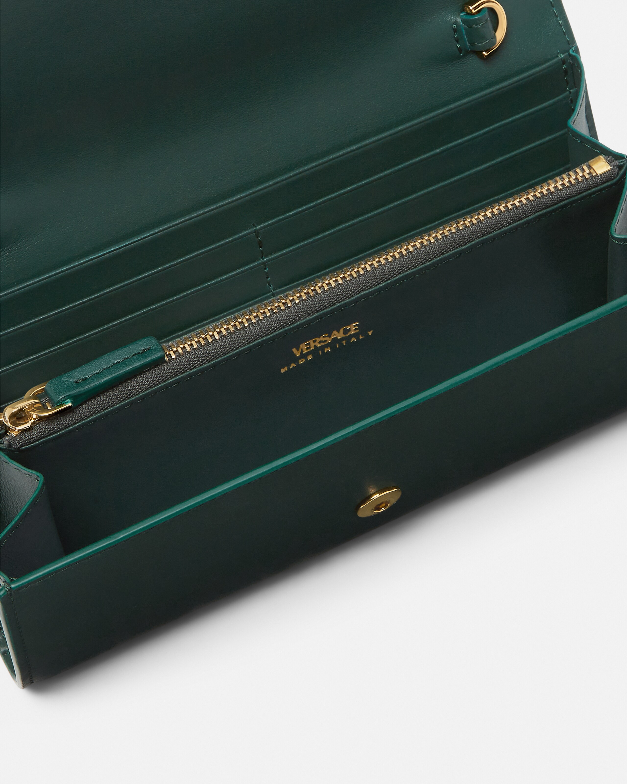 美品⭐︎ ジャンニヴェルサーチ　チェーンショルダー　チェーンウォレット ブランド古着】メデューサ刻印 シルバーウォレットチェーン