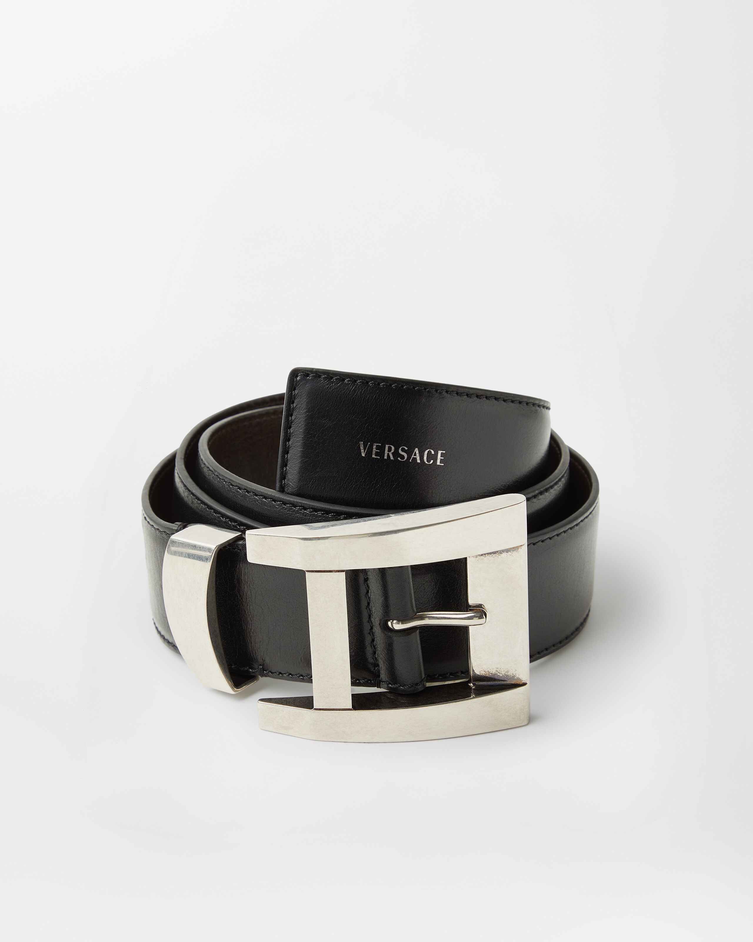 レザー ベルト 4 cm ブラウン | VERSACE JP レザー ベルト 4 cm ブラウン | VERSACE JP