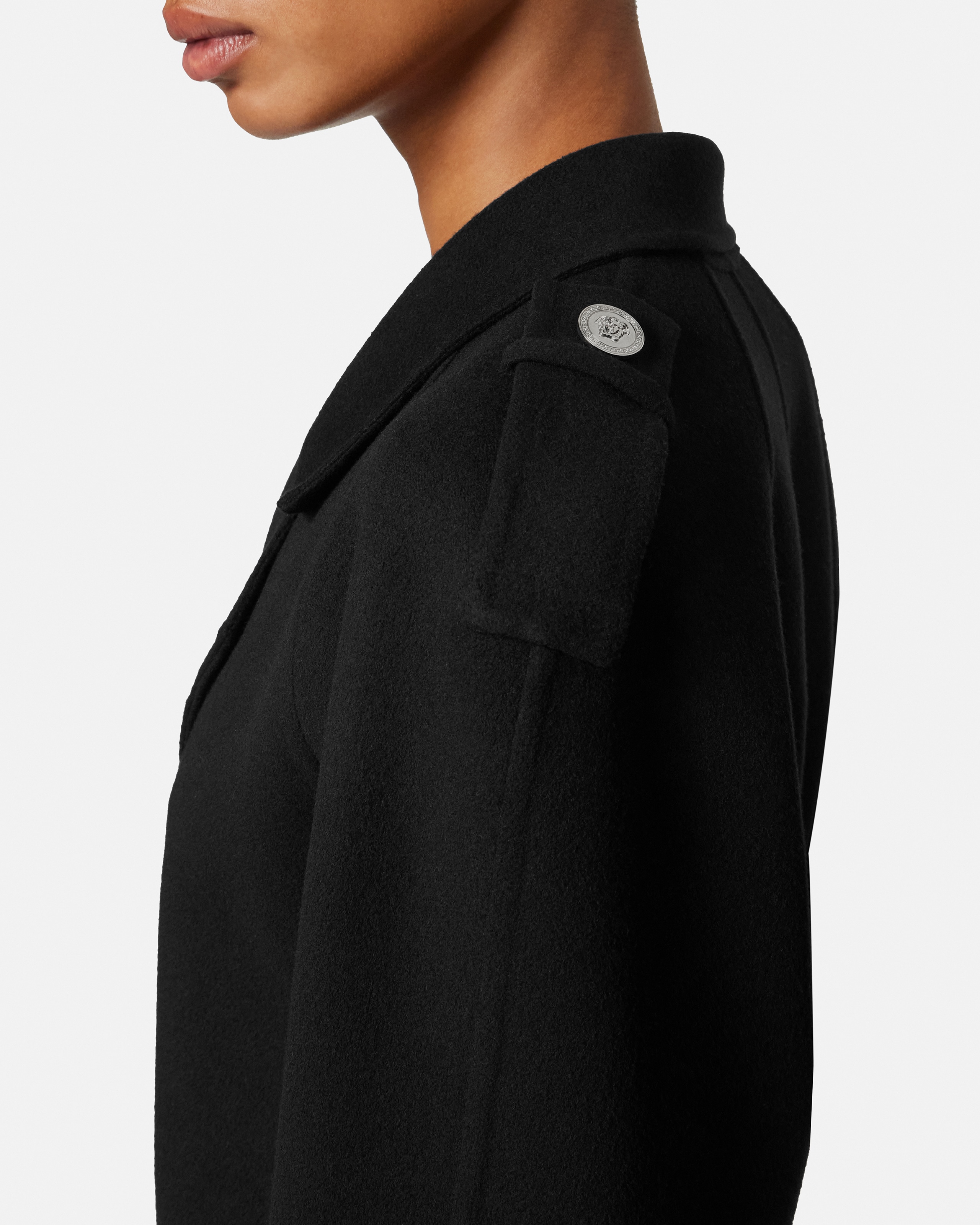 ウールカシミヤ ベルト コート | VERSACE JP