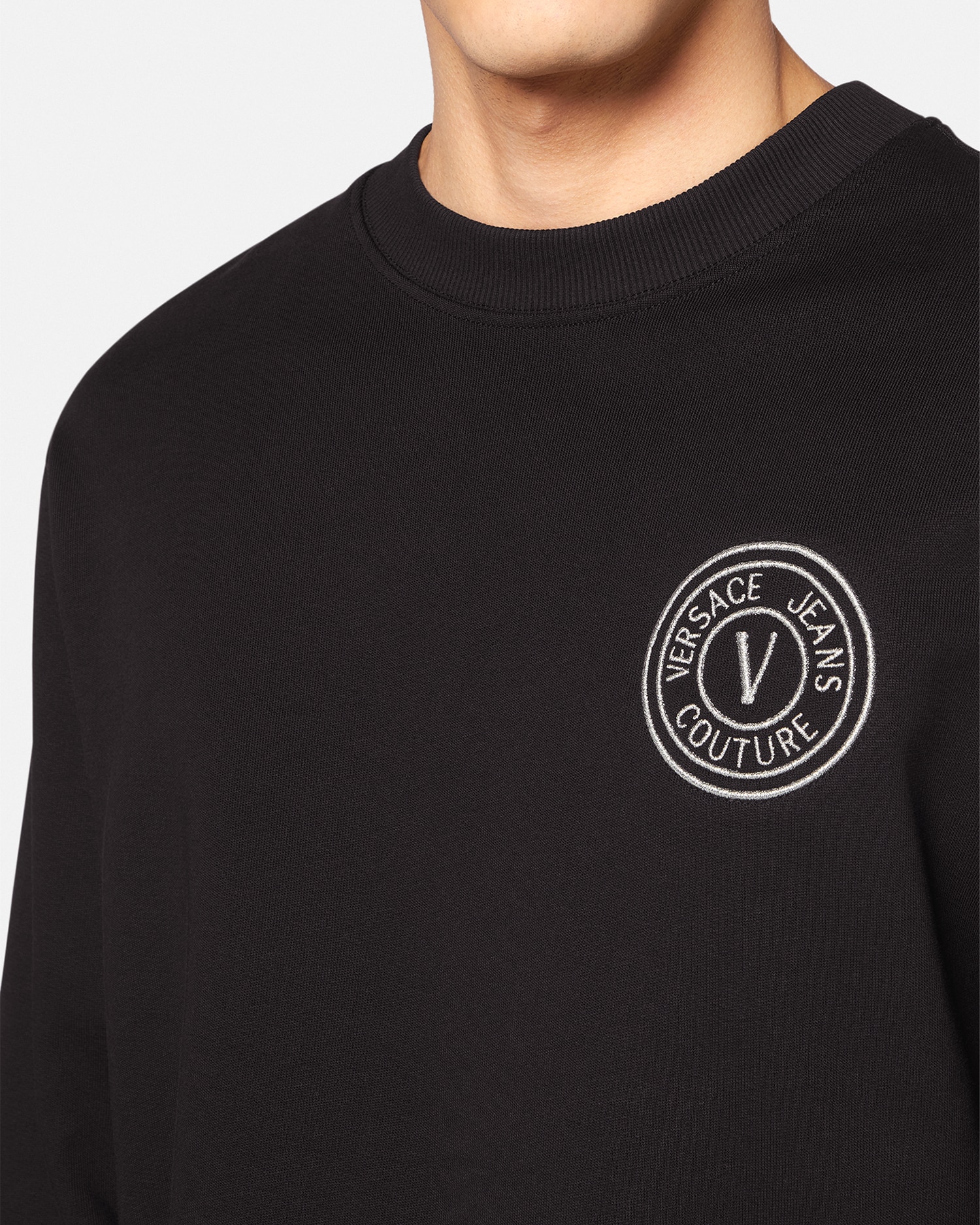 【VERSACE】フレンチコットンテリー スウェットシャツ プリント VERSACE フレンチコットンテリー スウェットシャツ プリント入り