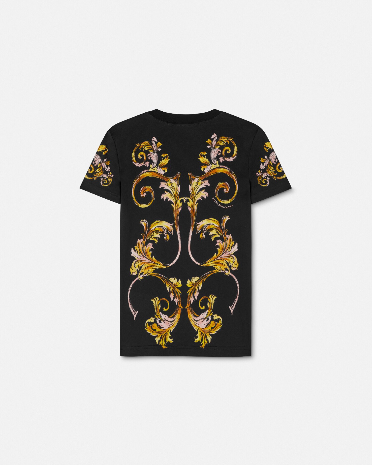 ◆入手困難◆【VERSACE】プリント セミシアー シャツドレス バロッコ シルク シャツ ミニ ドレス ブラック,プリント
