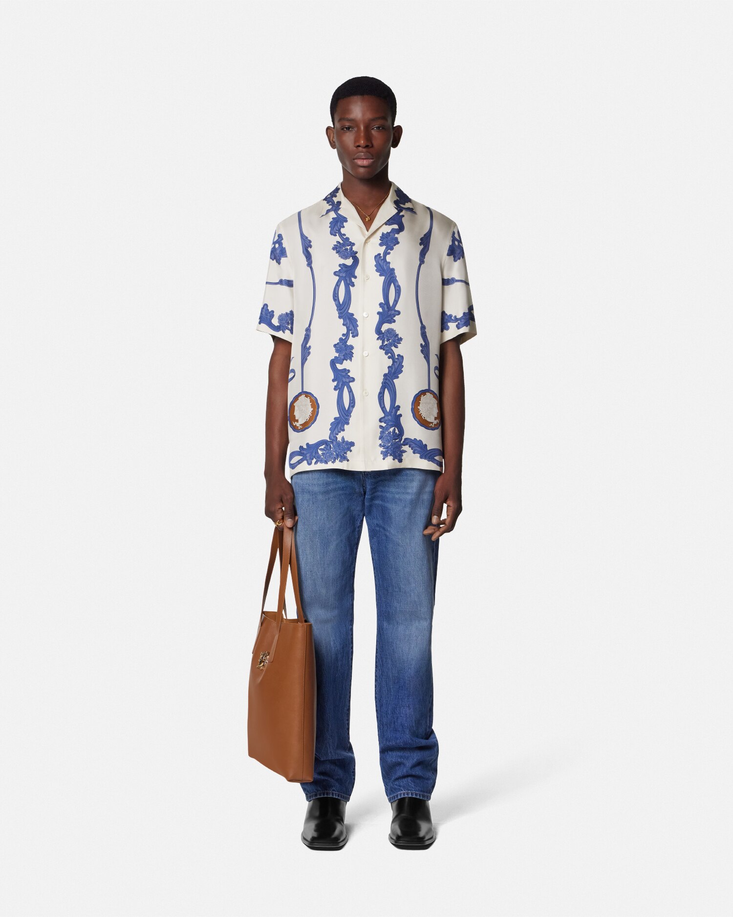 シルク シャツ カメオ | VERSACE JP