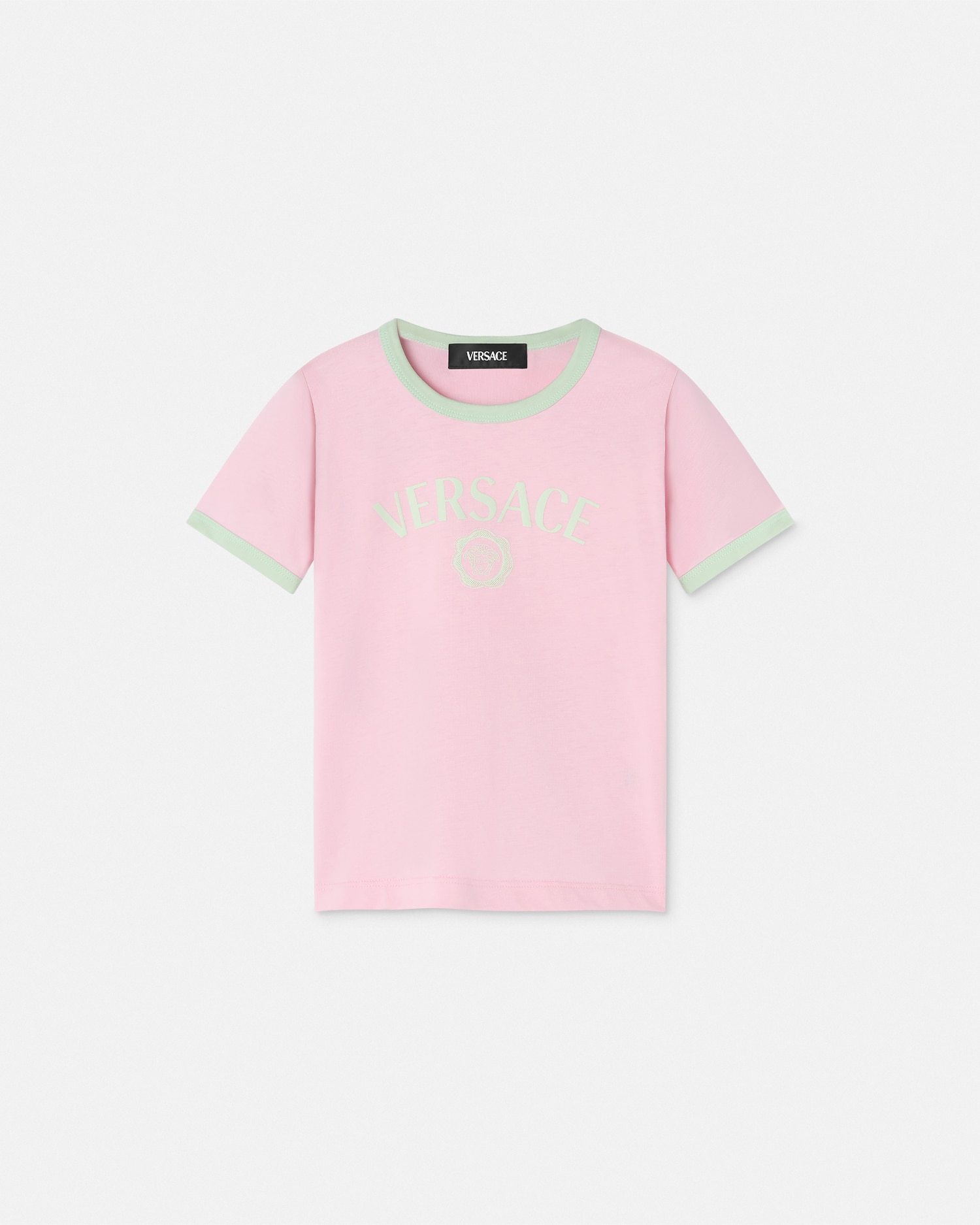Tシャツ ヴェルサーチェ ロゴ キッズ ピンク | VERSACE JP