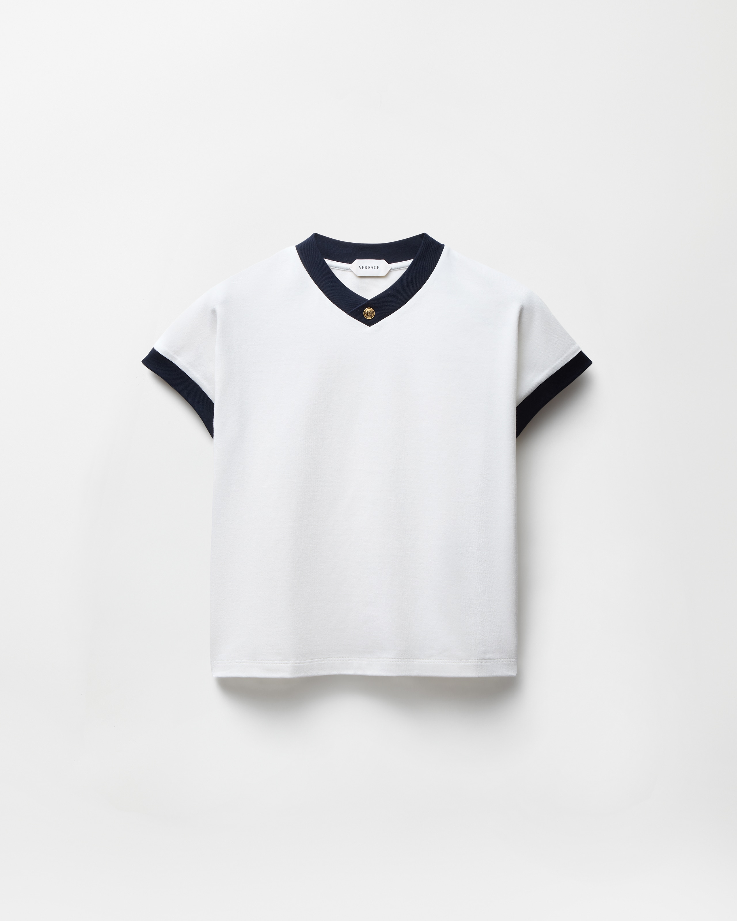 ストレッチ コットンジャージー Tシャツ レッド | VERSACE JP