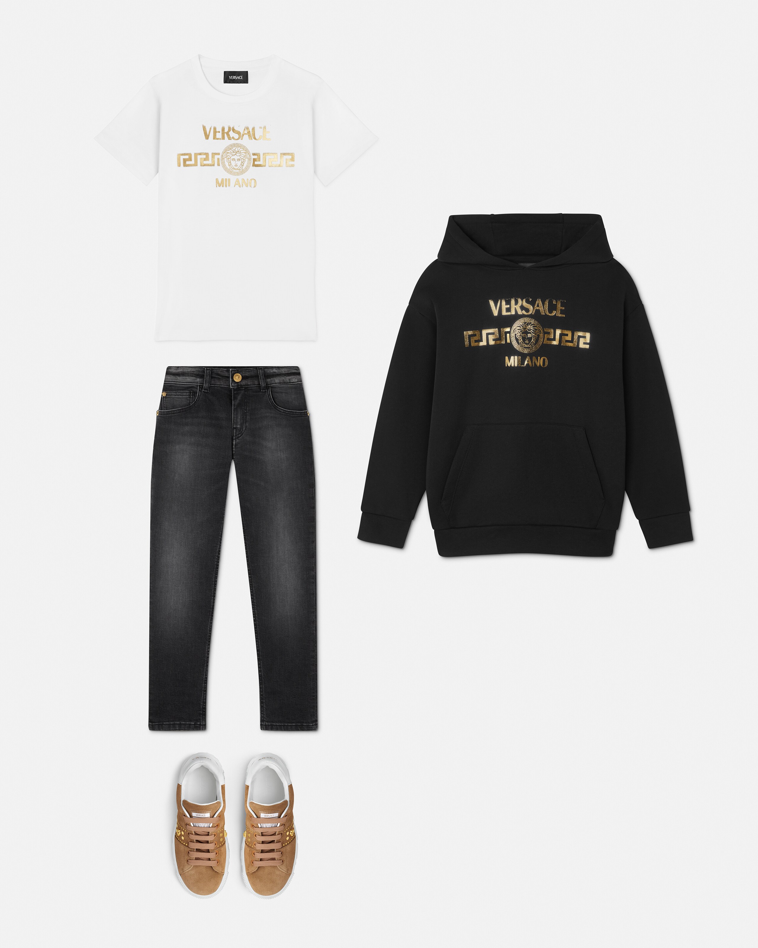 激安❗️ ヴェルサーチ　ニット　ラグレカ ボーイズニット：ソフトセーター & ジャンパー | ヴェルサーチェ 日本