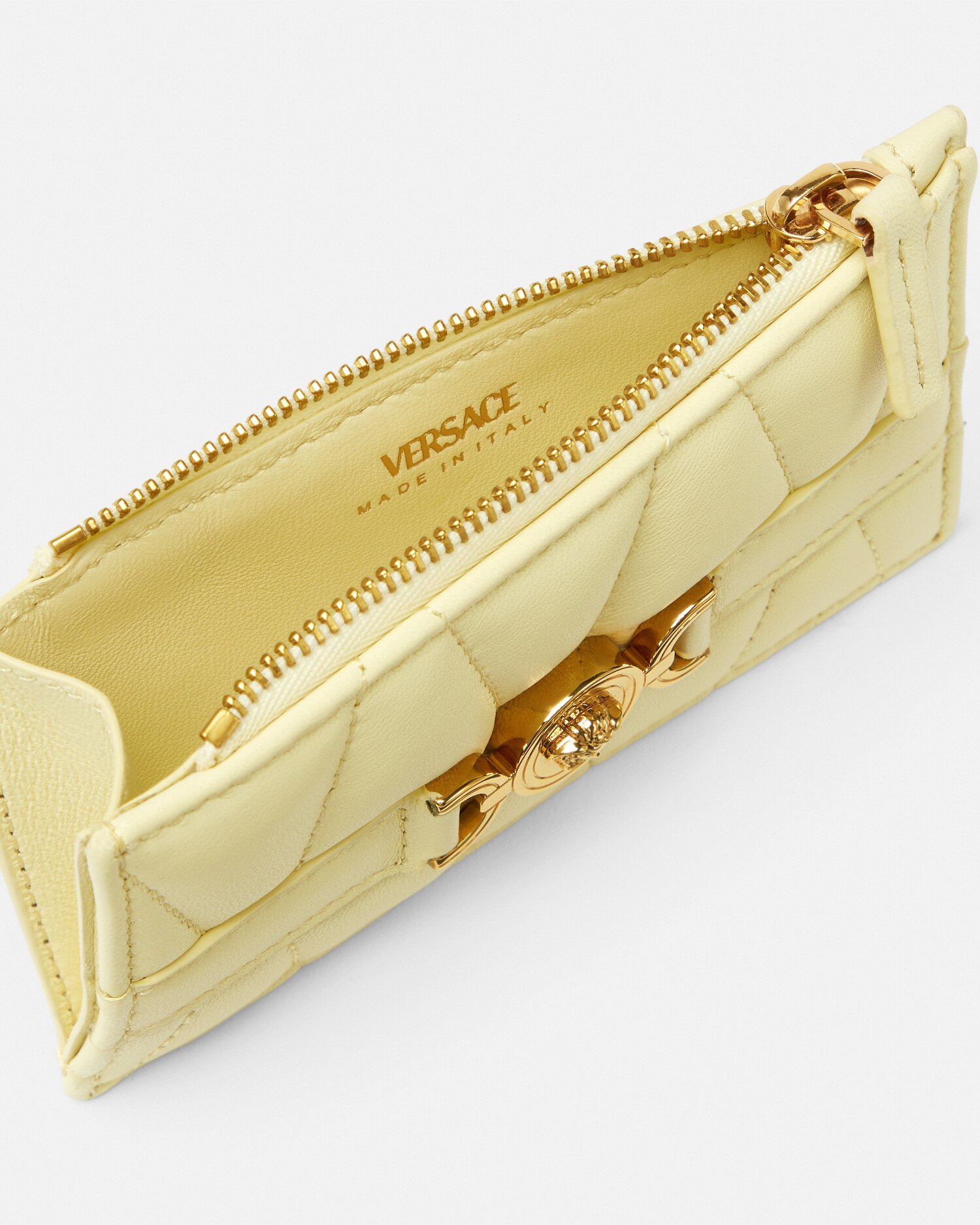 【versace】メデューサ'95カードホルダー キルティング ジッパー カード ホルダー メドゥーサ '95
