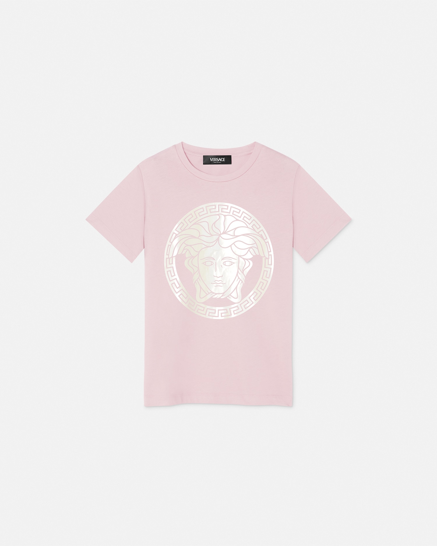 ヴェルサーチェ☆メデューサピン付きTシャツ ライトブルー 90_1020651-