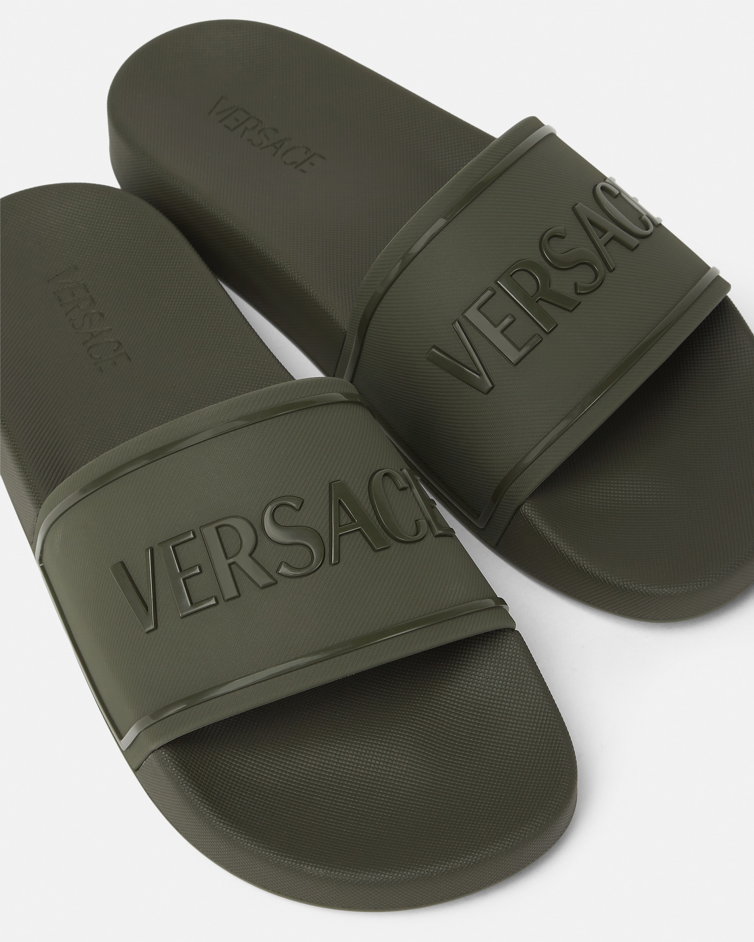 ラバー スライダーサンダル グリーン | VERSACE JP