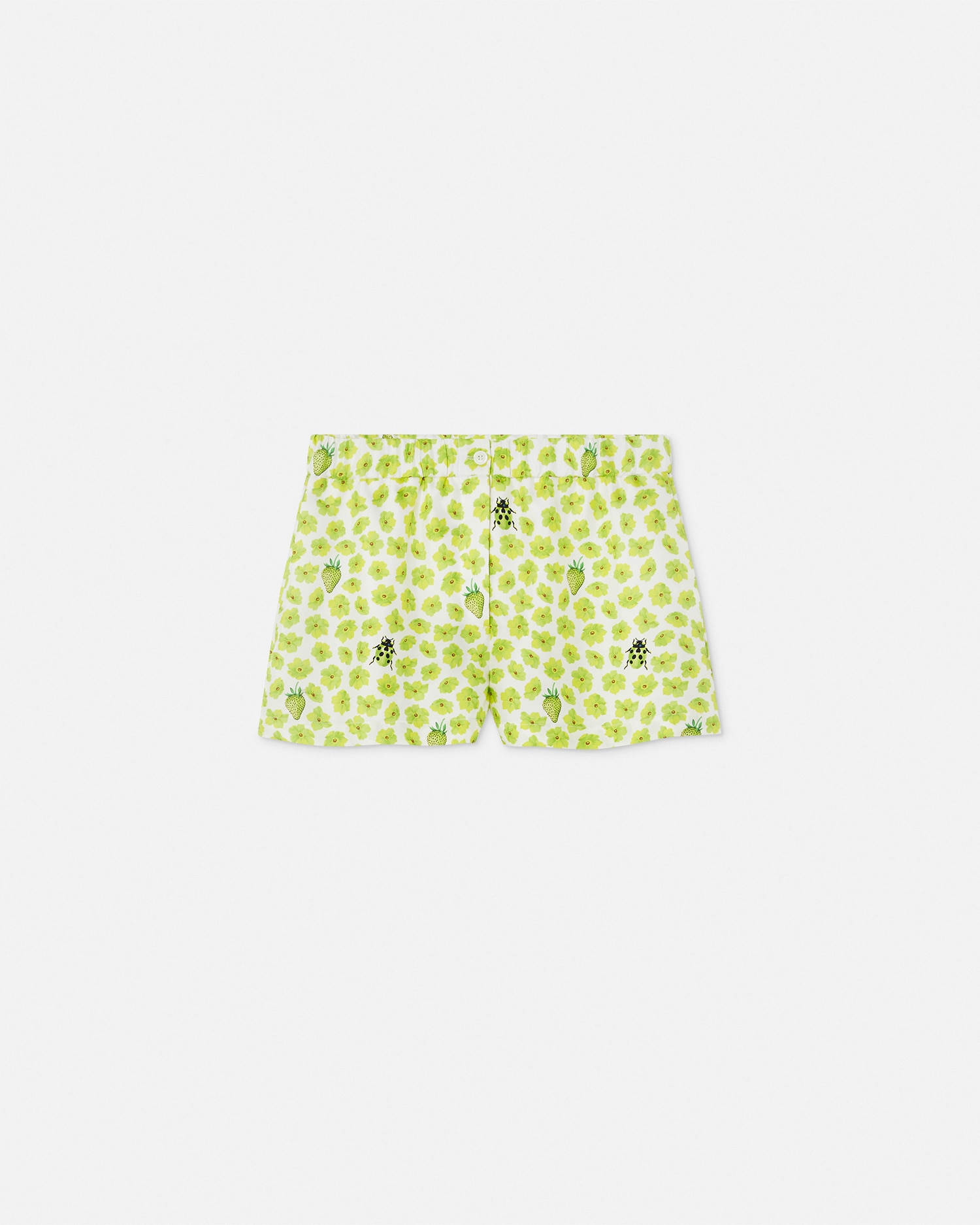【versace】シルク ボクサーショートパンツストロベリーガーデン 90_1018948-