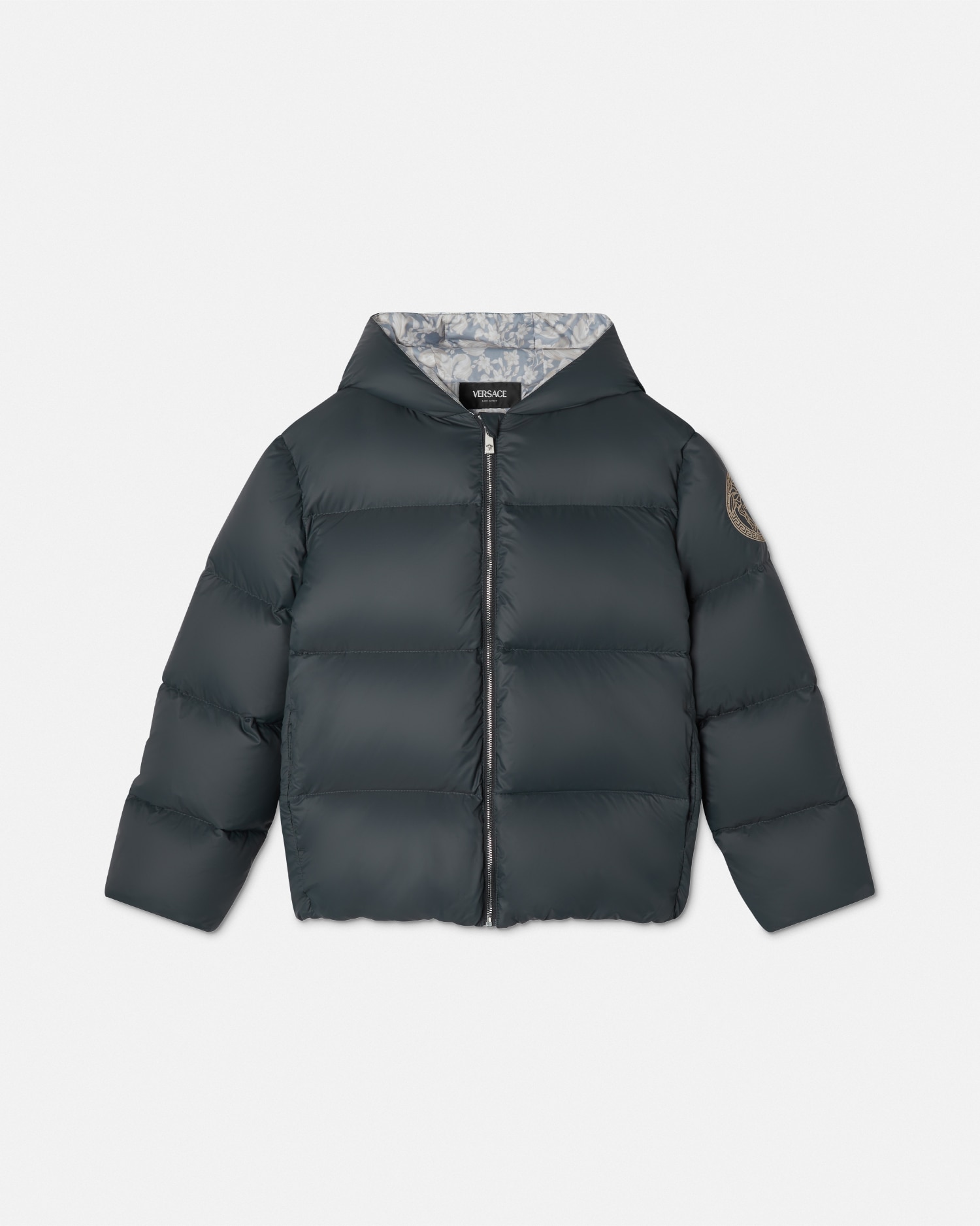 Versace Triacetato Sketch Art Print Full Zip Men's Bomber