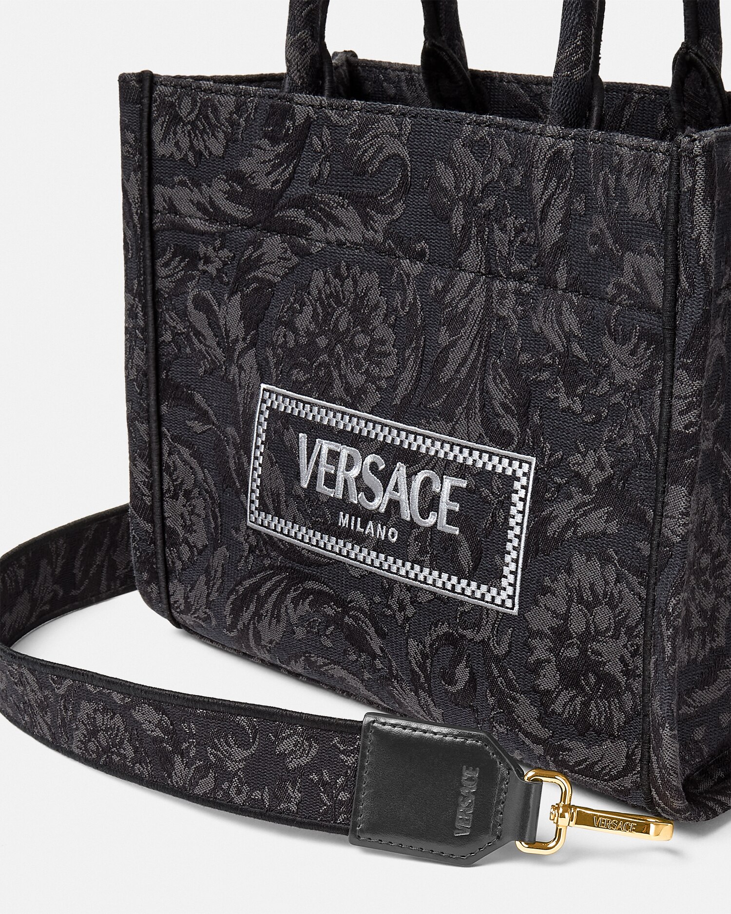 【美品】Versace バロッコ アテナ スモール トートバッグ バロッコ アテナ スモール トートバッグ プリント | VERSACE JP