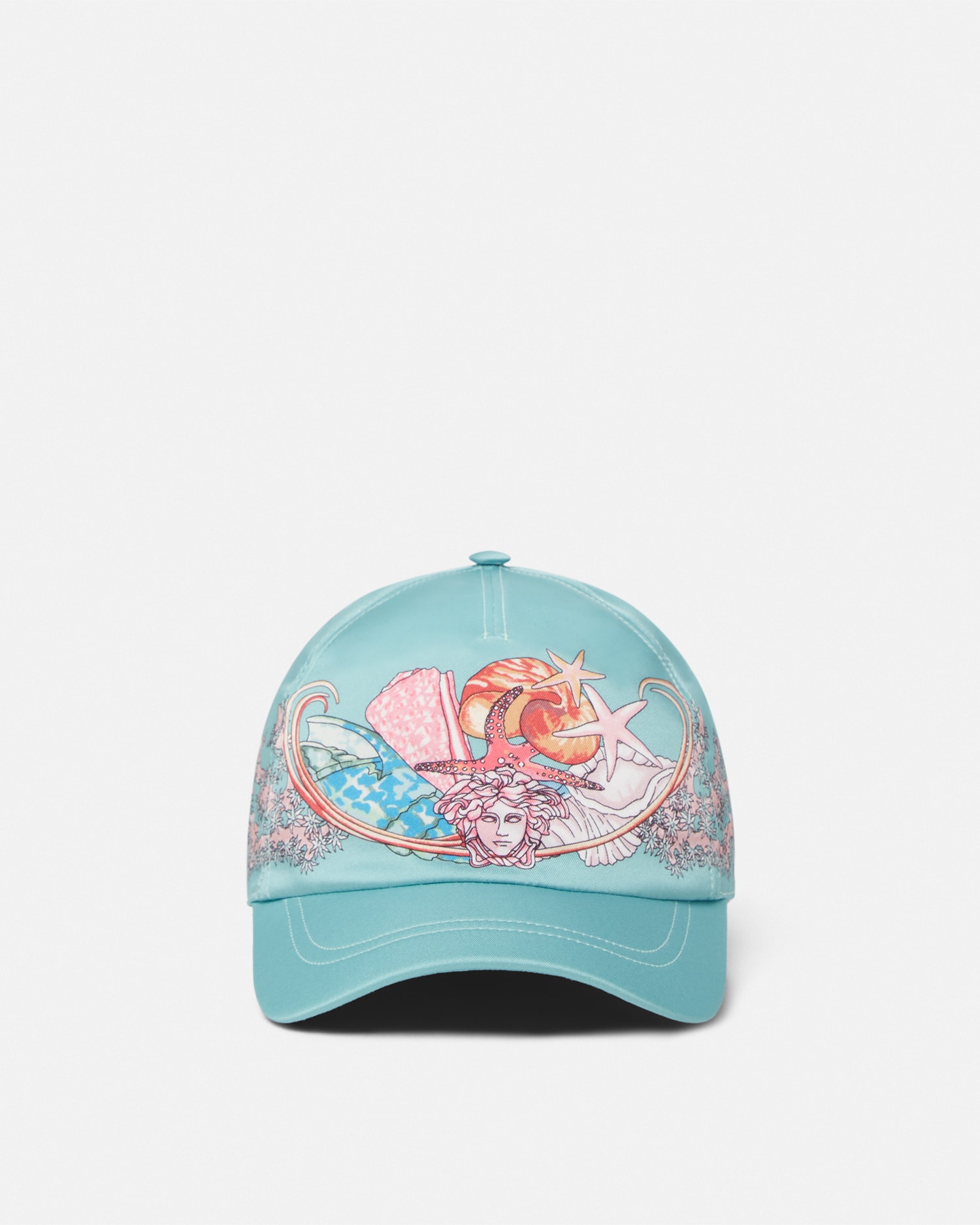 新品　VERSACE ロゴ　ブルー　オールオーバー バケットハット　キャップ Versace Allover canvas bucket hat in blue - Versace | Mytheresa