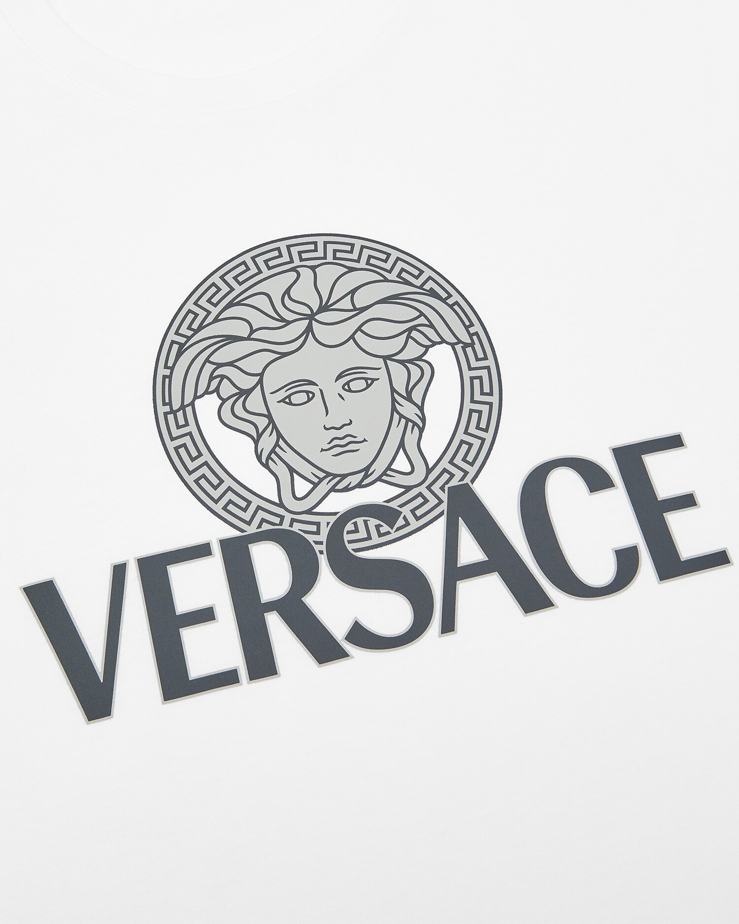 プリント コットンジャージー Tシャツ ブラック | VERSACE JP