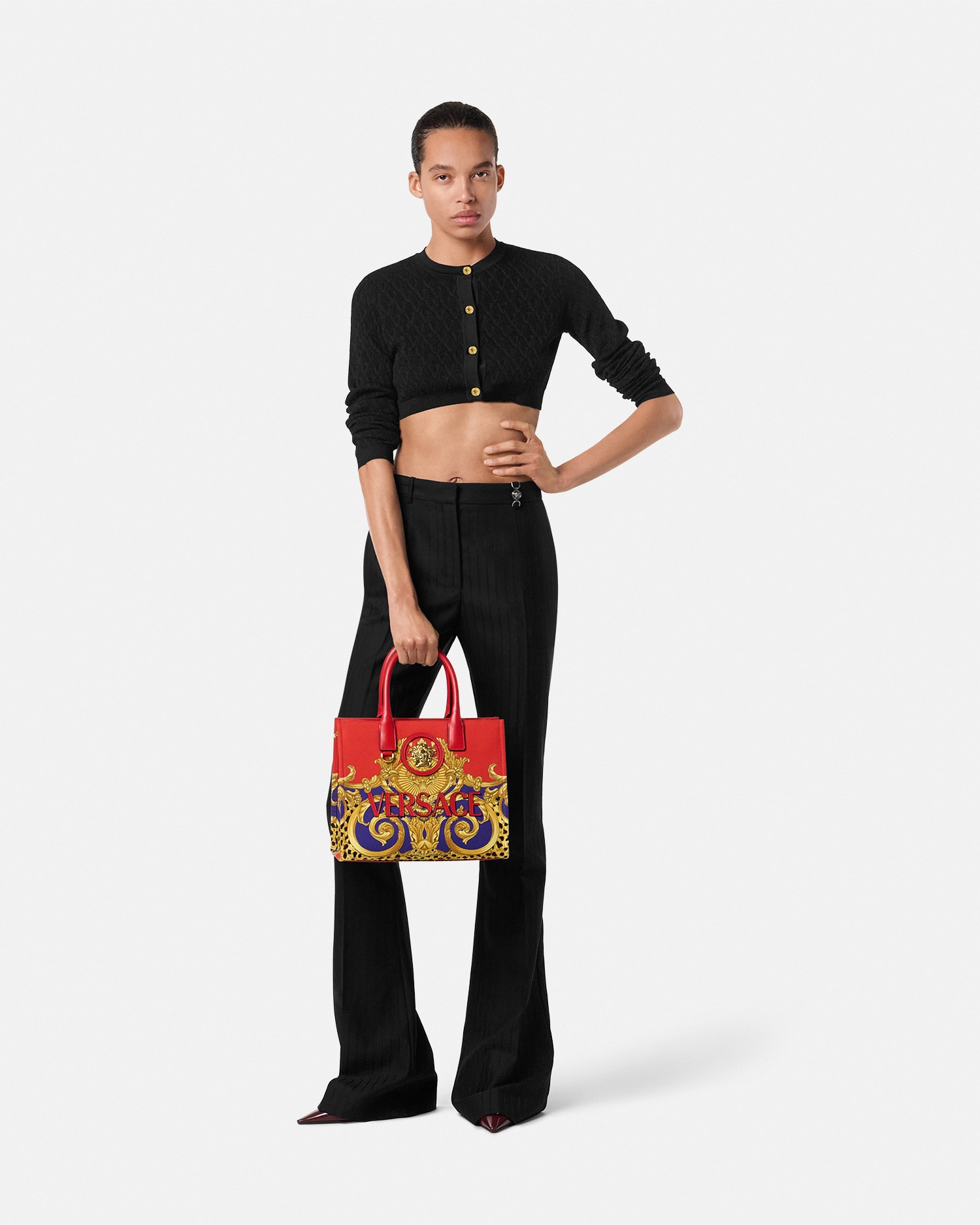 美品　GIANNI VERSACE ヴェルサーチェ　ニット　セーター　38 Gianni Versace - GIANNI VERSACE ジャンニ ヴェルサーチ