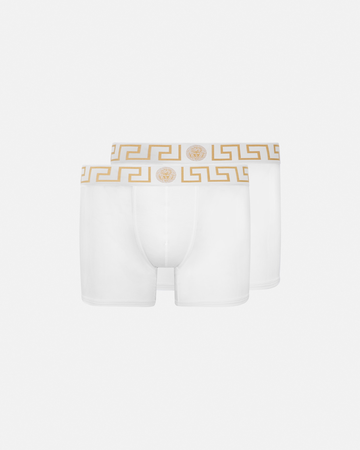 人気ブランド新作豊富 2枚パック トランクス ロング ボーダー グレカ | JP VERSACE 下着・アンダーウェア