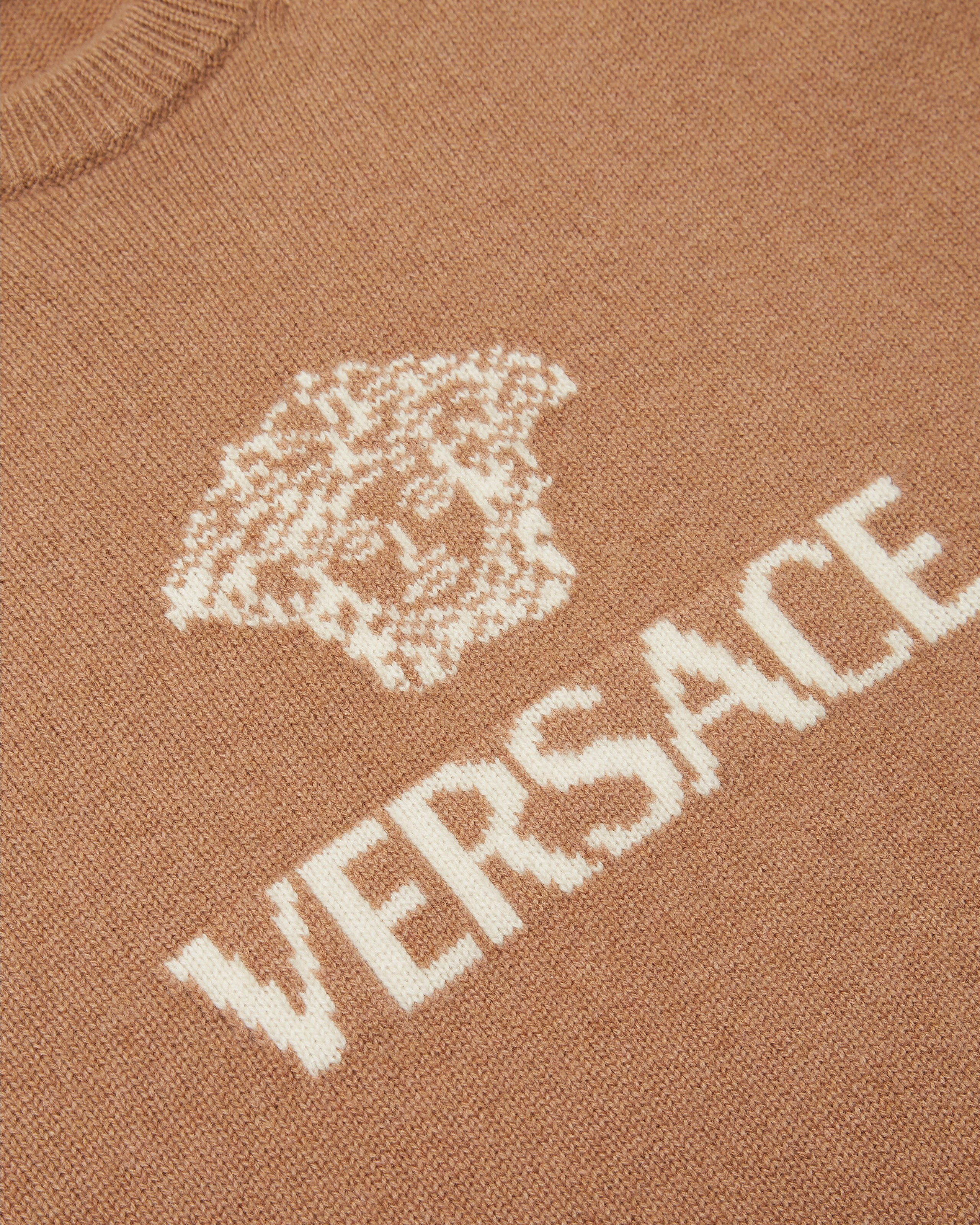 インターシャ カシミヤ ニット セーター ブラック | VERSACE JP インターシャ カシミヤ ニット セーター ブラック | VERSACE JP
