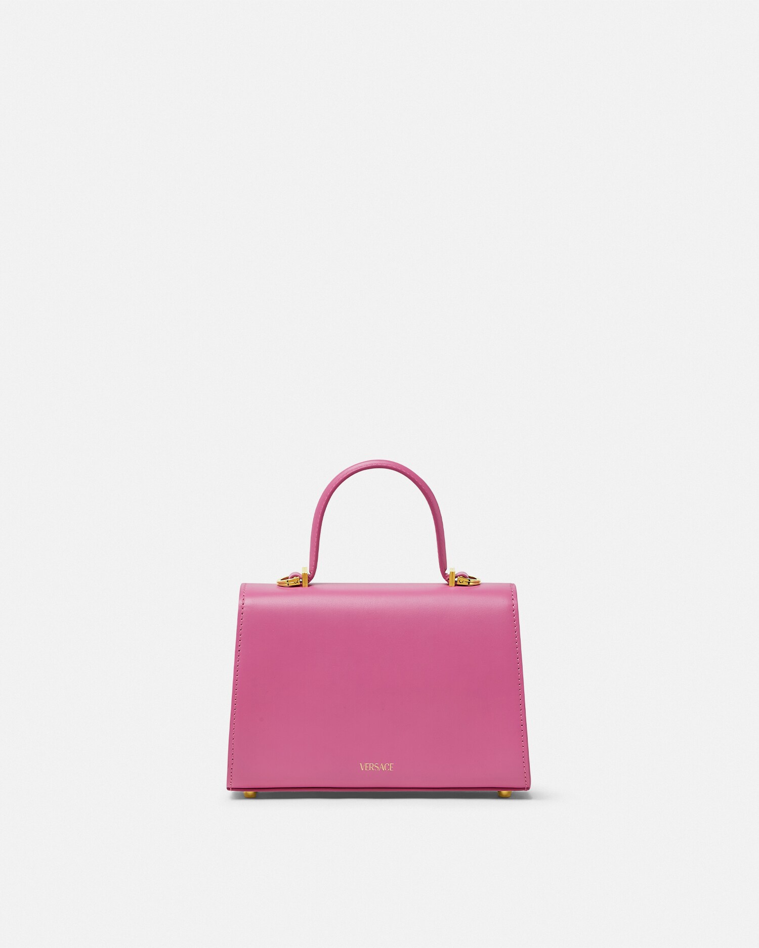 メドゥーサ '95 スモール レザー トップハンドル ブラック,ゴールド