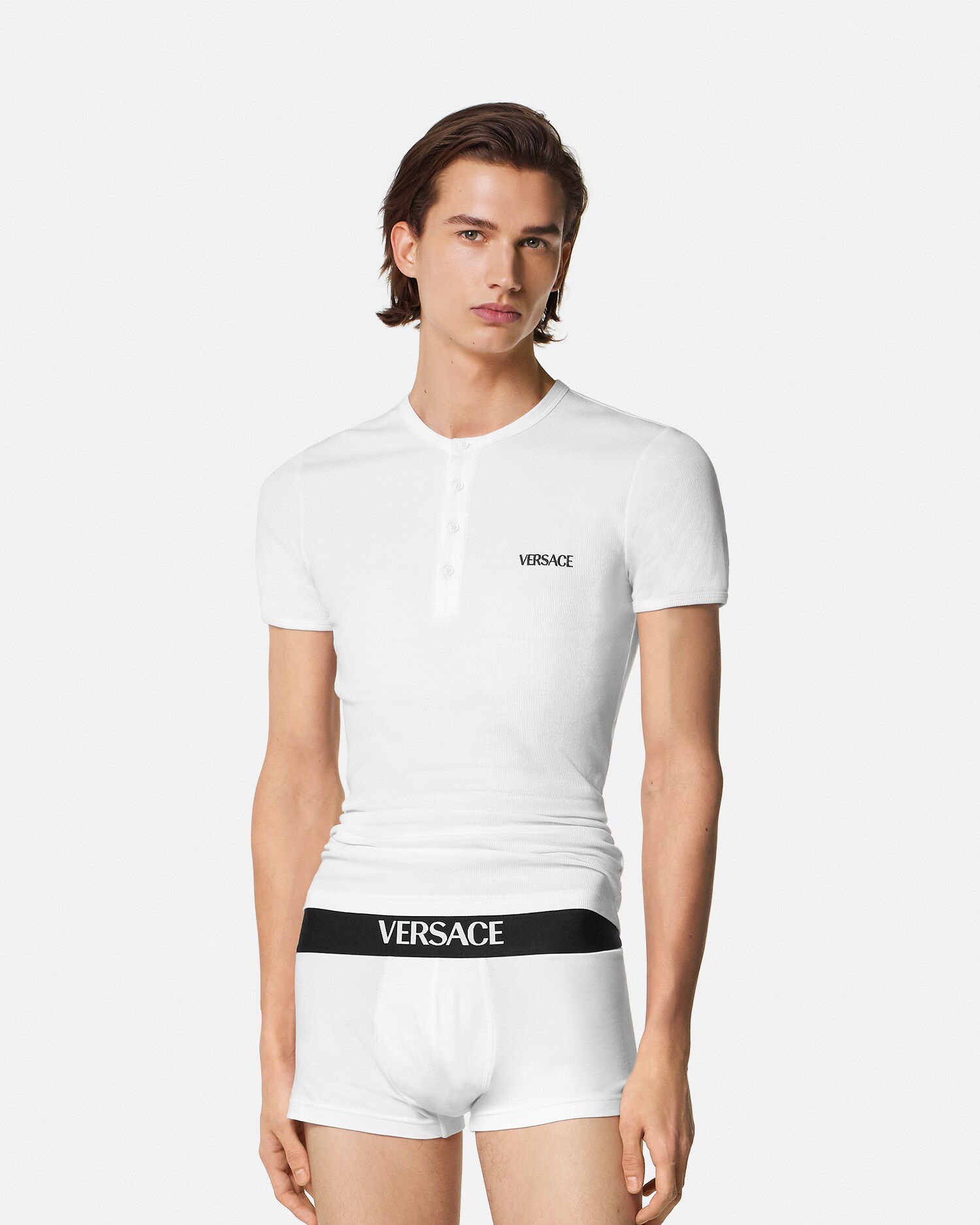 コットンジャージー トランクス ブラック | VERSACE JP