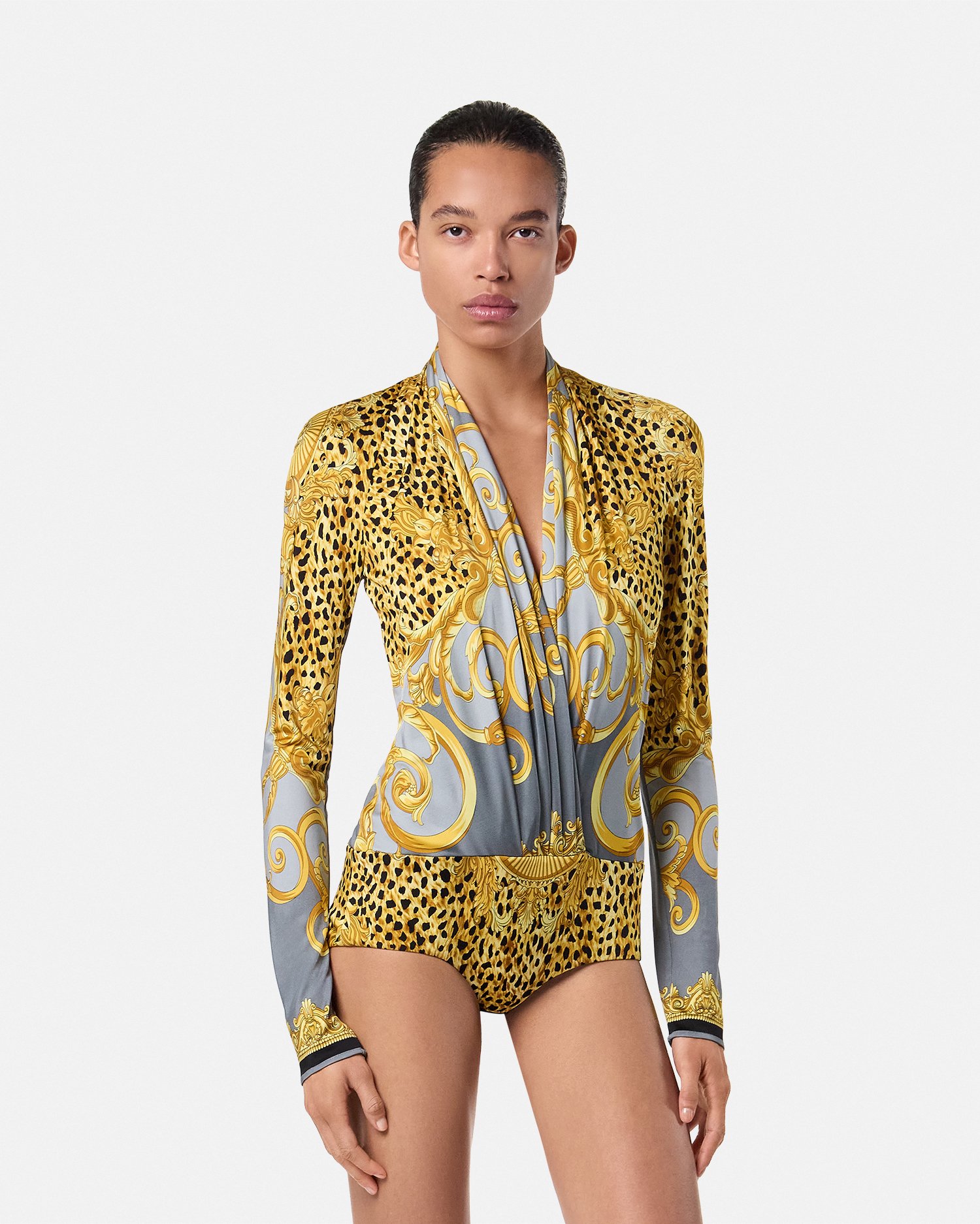 VERSUS VERSACE ヴェルサスヴェルサーチ レオタード ボディスーツ レディース デザイナー ボディスーツ | ヴェルサーチェ 日本