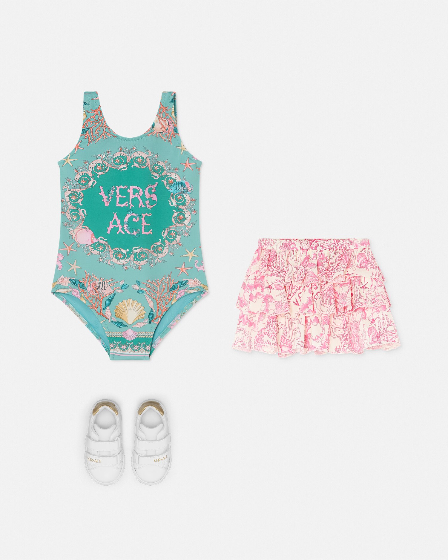 関税込 Versace バロッコプリント ドローストリング スイム 水着 90_ABD08006-
