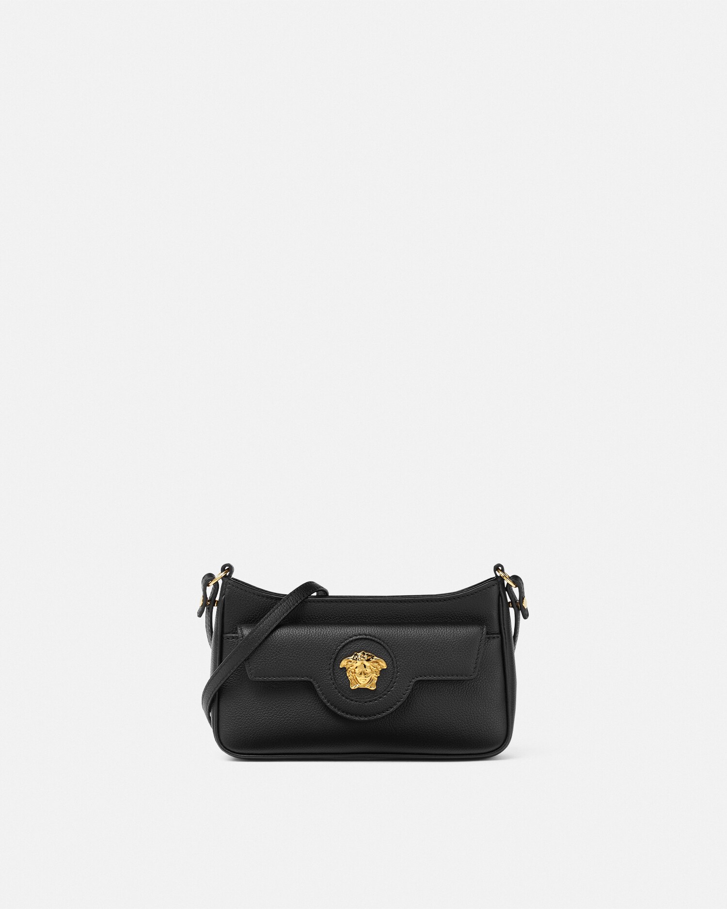 ラ メドゥーサ レザー ミニ バッグ ブラック,ゴールド | VERSACE JP