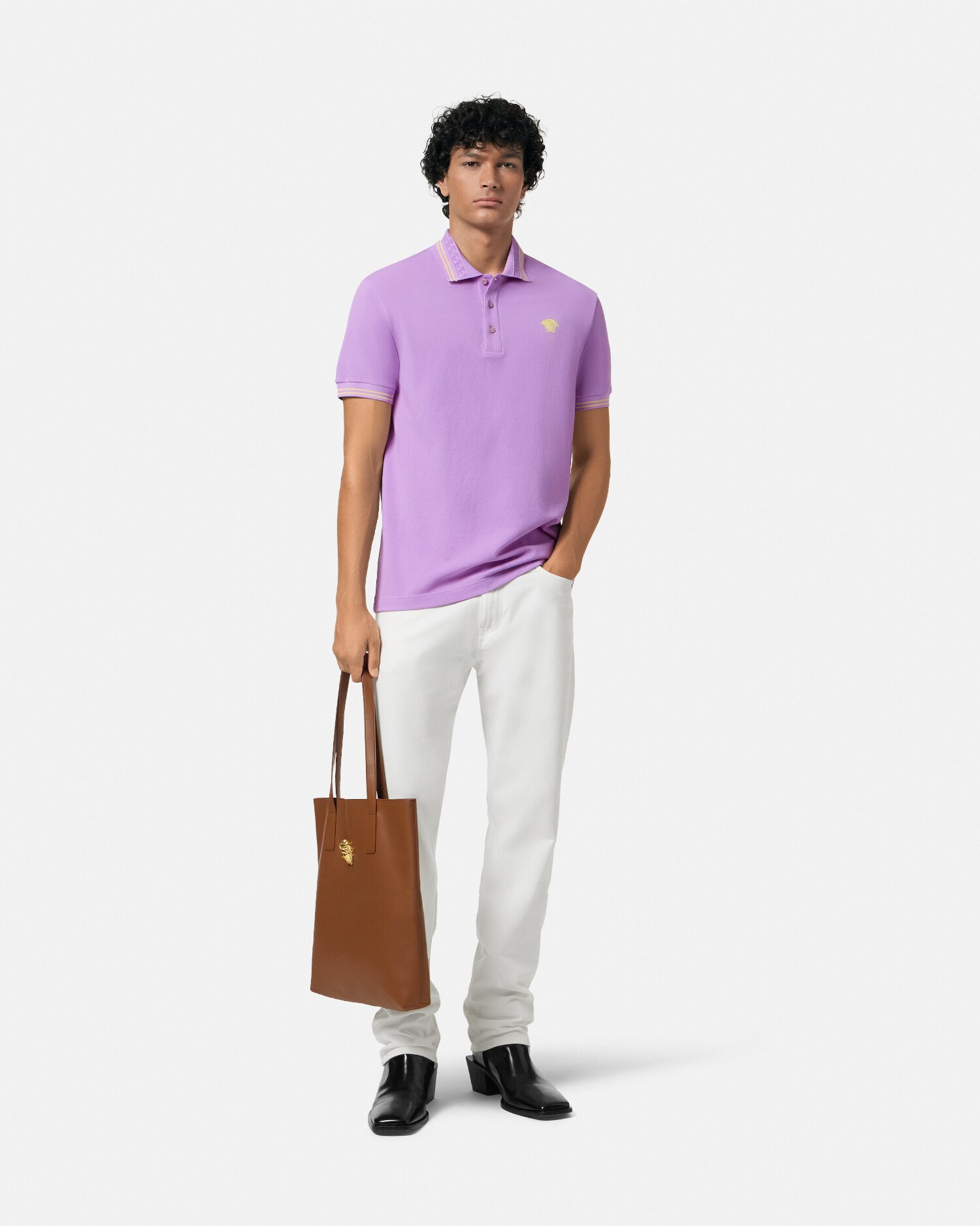 ポロシャツ メドゥーサ バーガンディ | VERSACE JP 