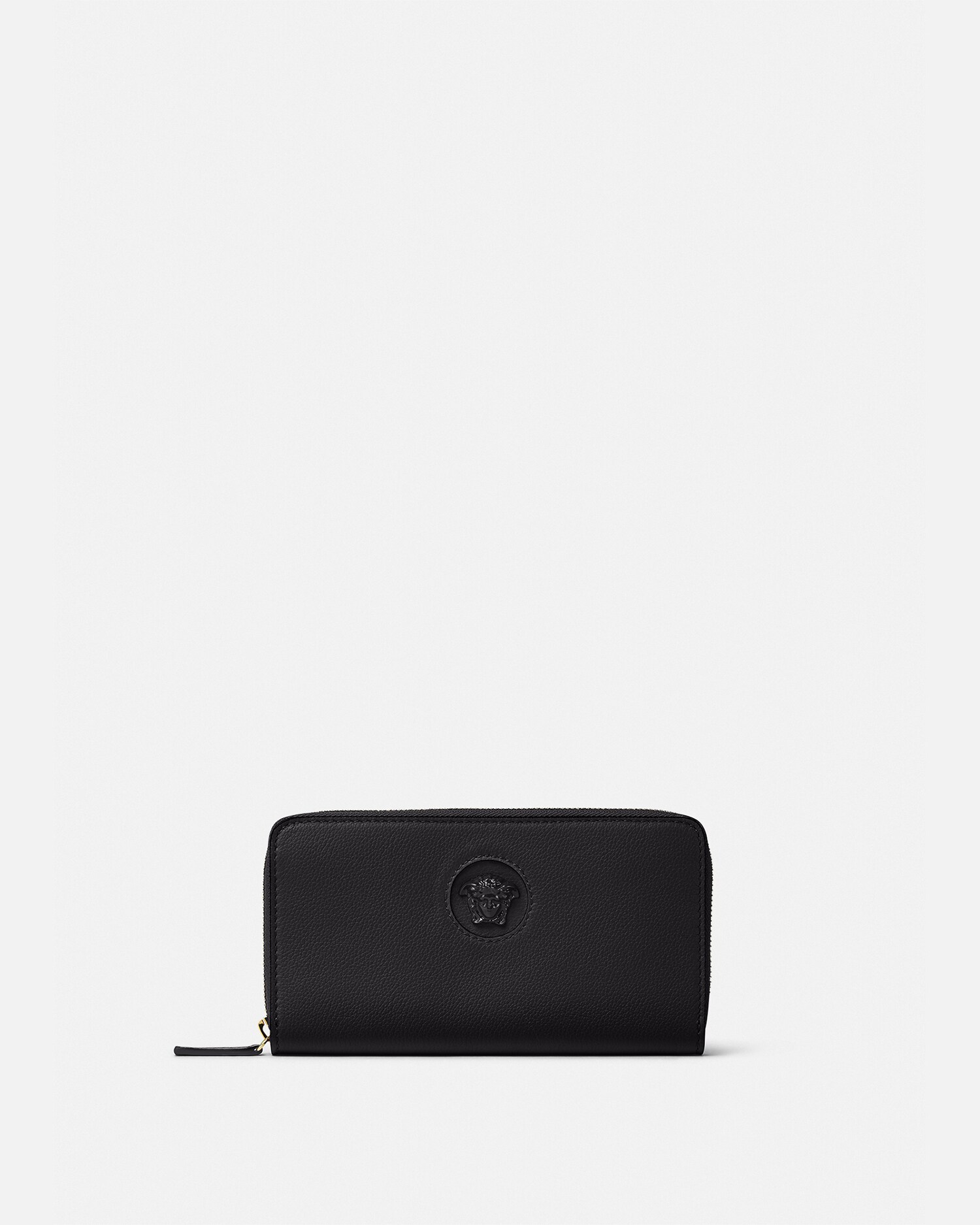 ラ メドゥーサ レザー ウォレット ブラック | VERSACE JP