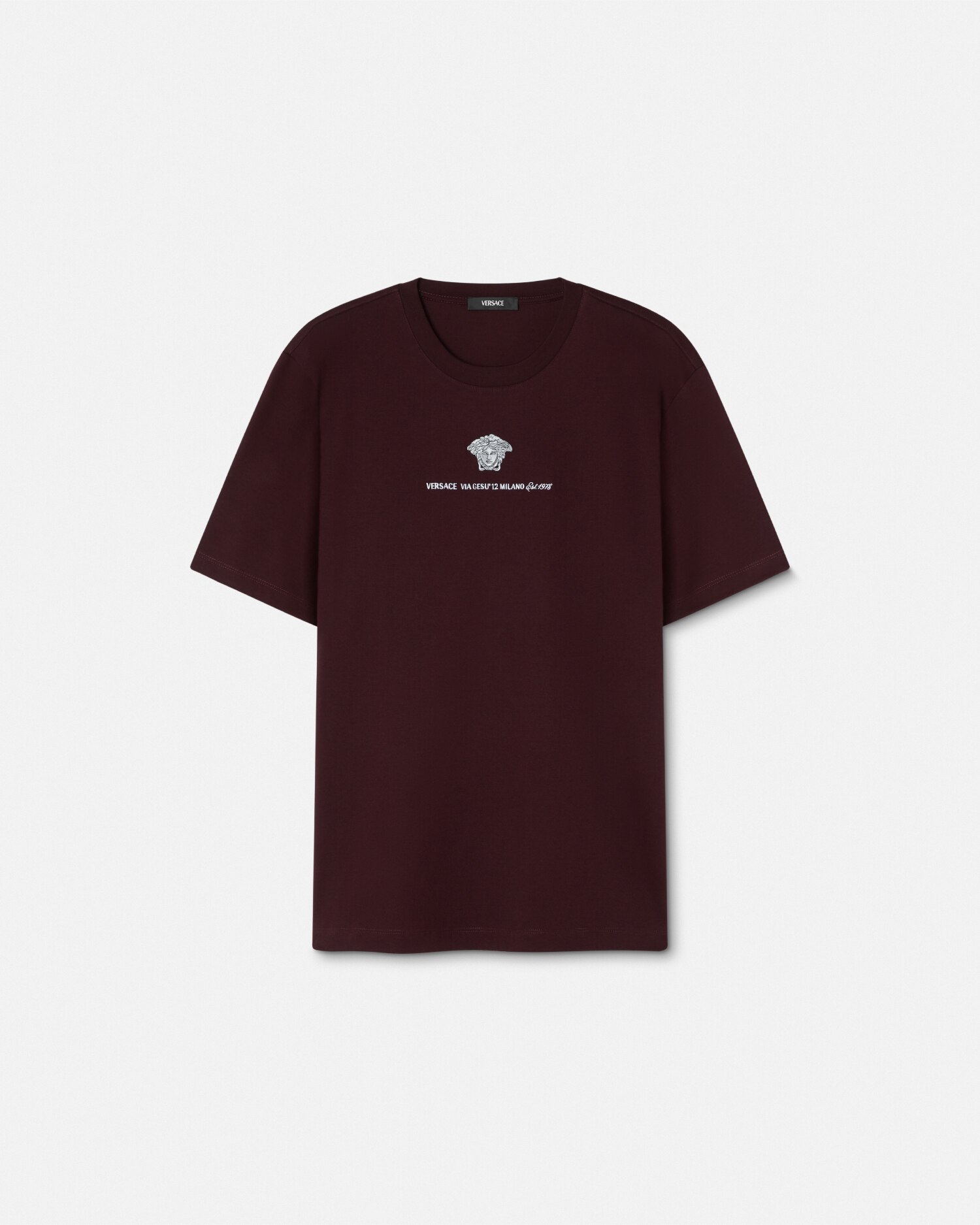 関税込 VERSACE メドゥーサ ミラノ Tシャツ 刺繍入り Tシャツ メドゥーサ ミラノ | VERSACE JP